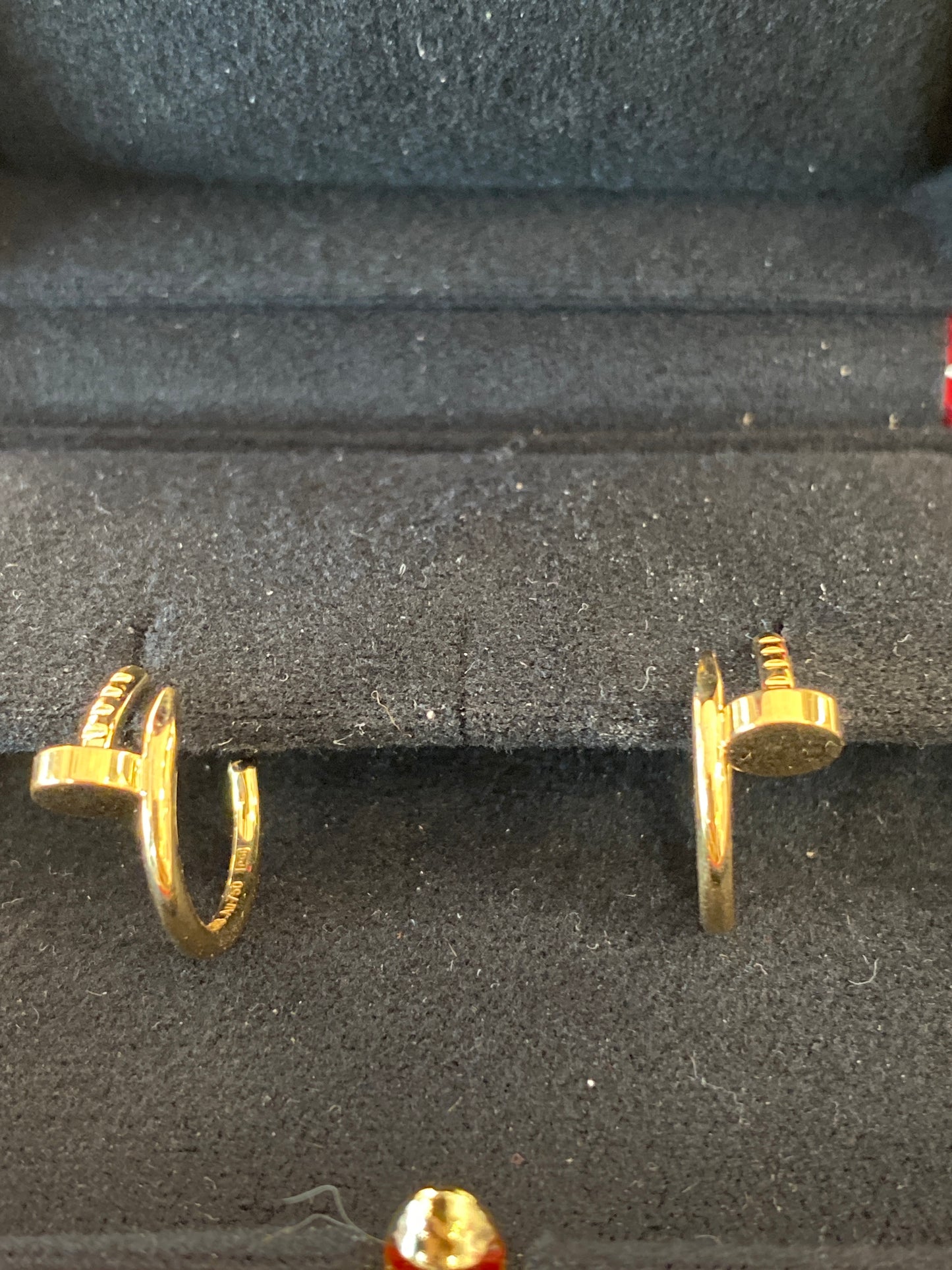 18k Cartier Earrings With Box