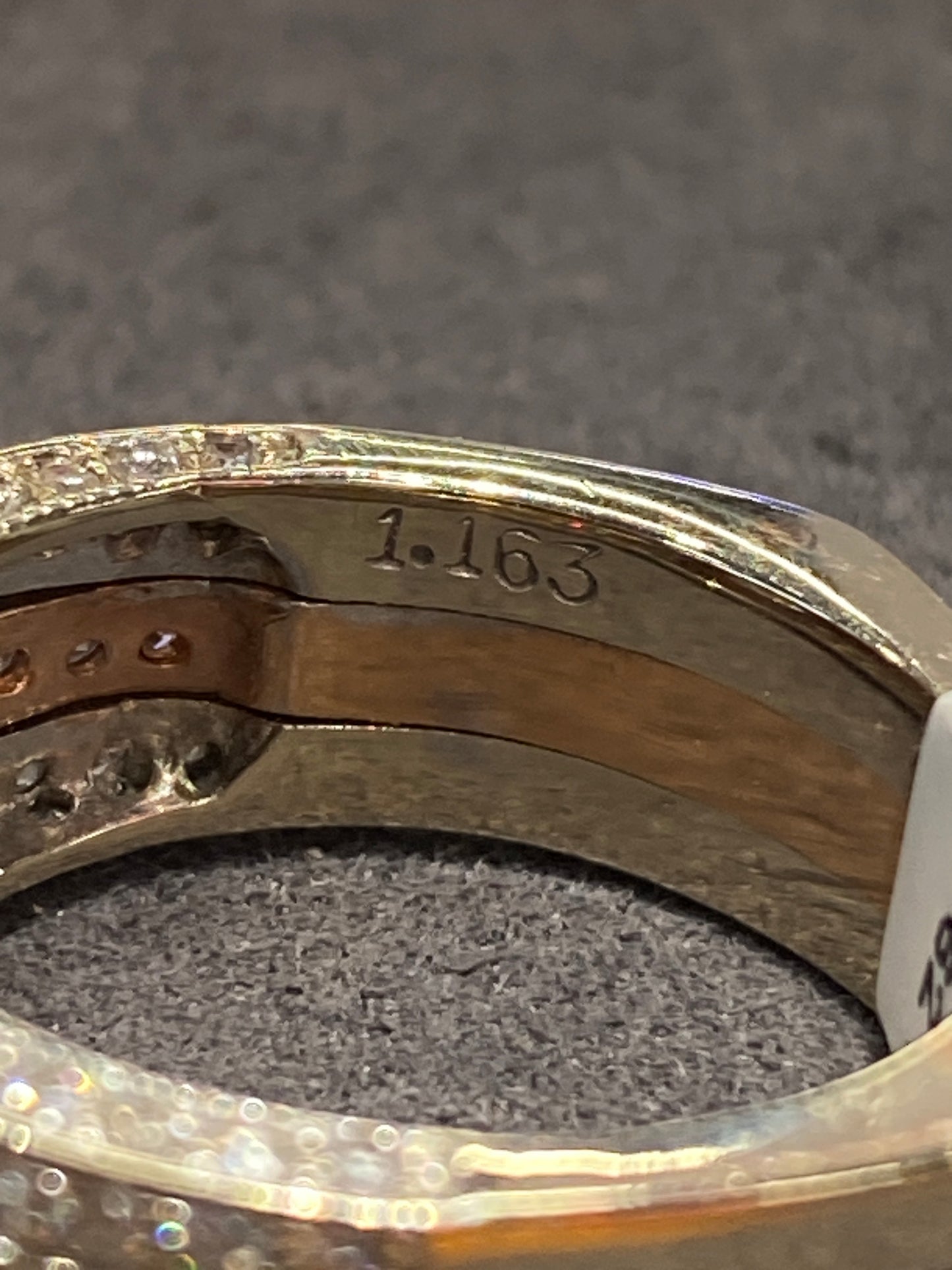 14k Two Tone Diamond Engagement Ring