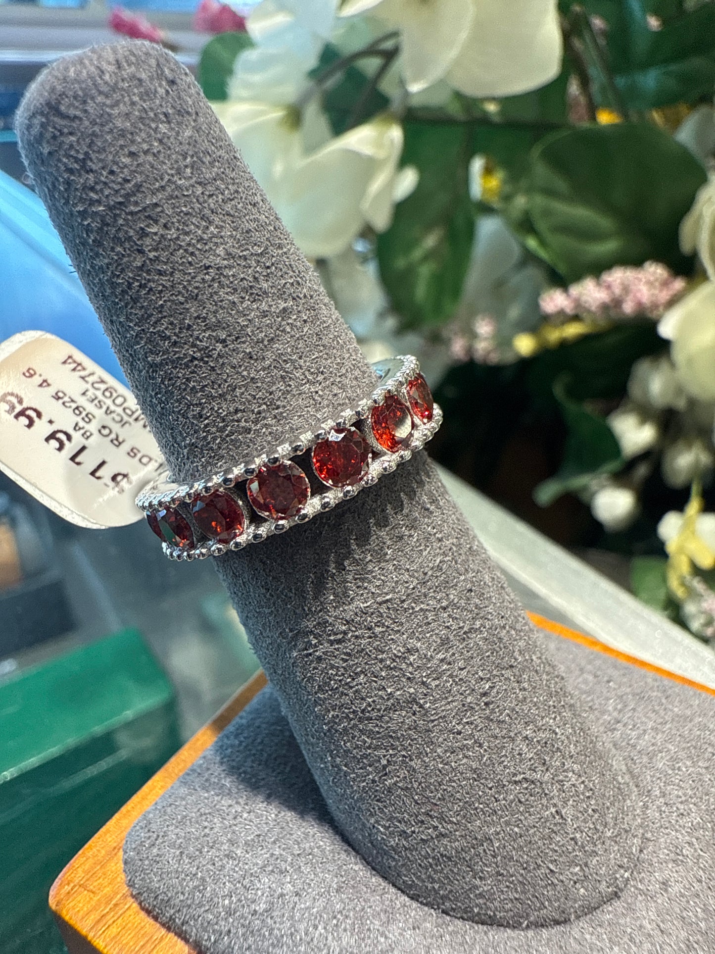 Silver eternity ring