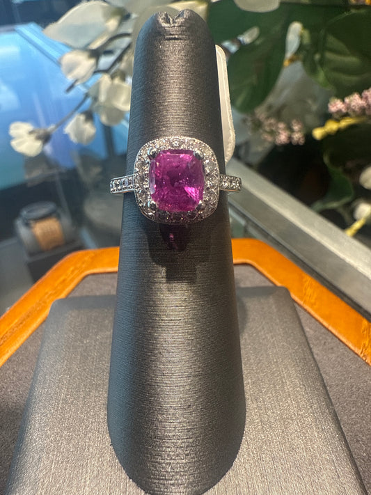 White gold ring