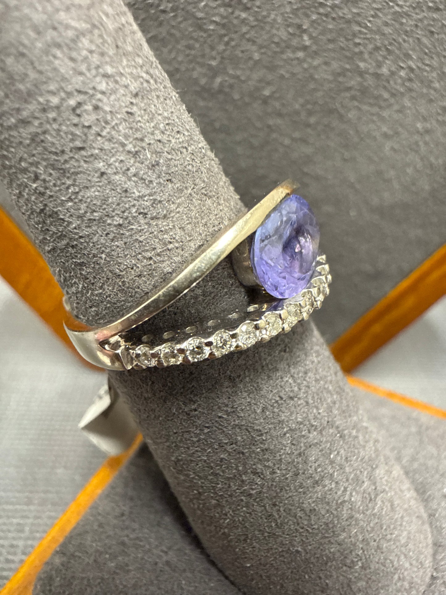 White gold ring