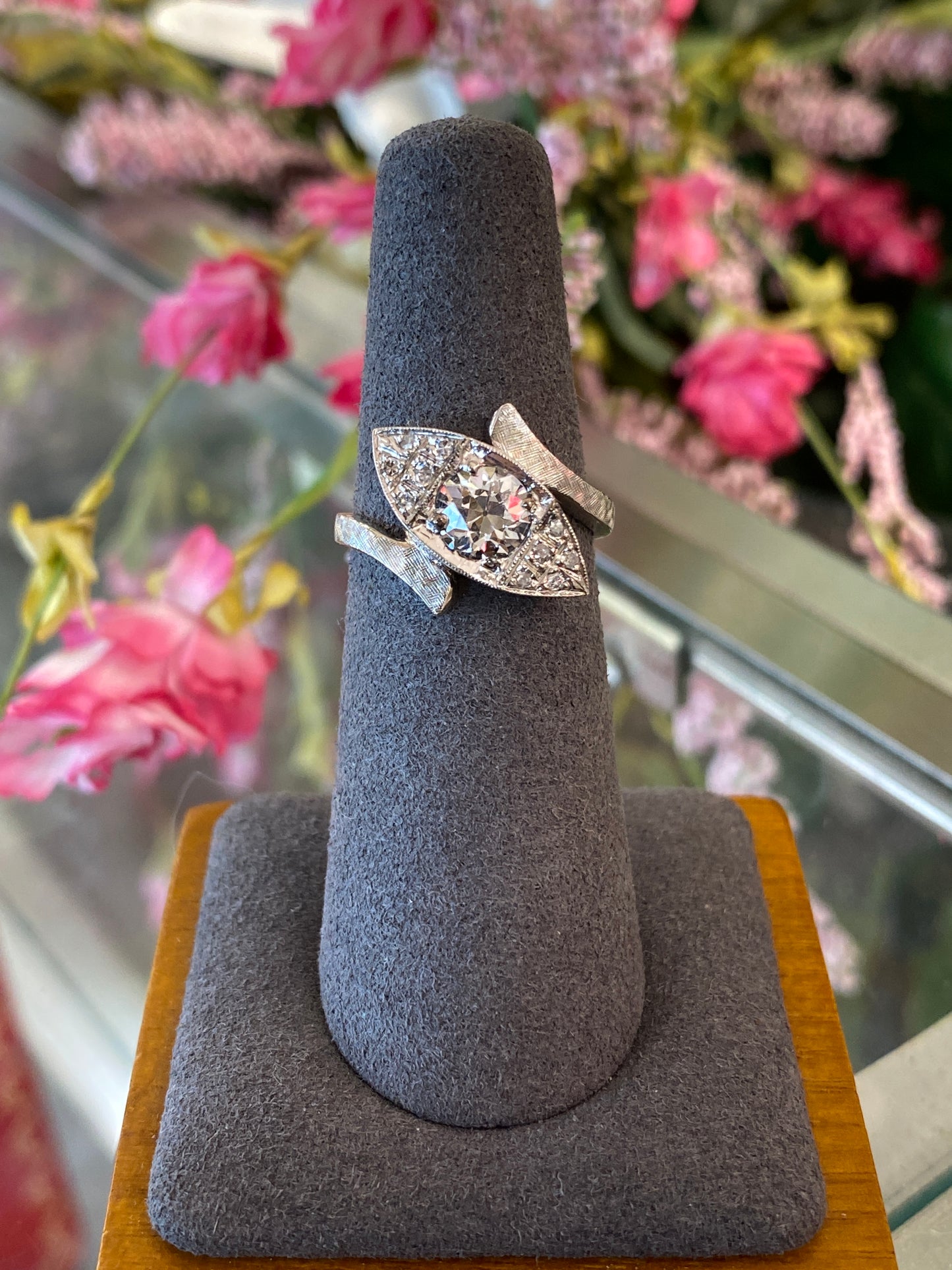 14k White Gold Diamond Ring