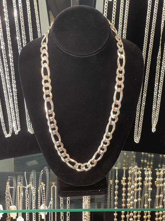 Sterling Silver Figaro Chain (145985) MMP
