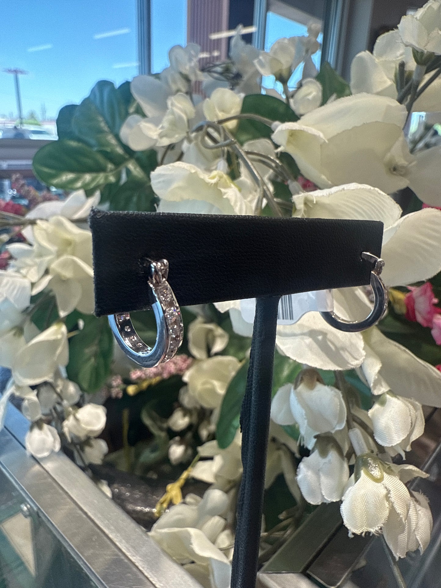 Silver hoops