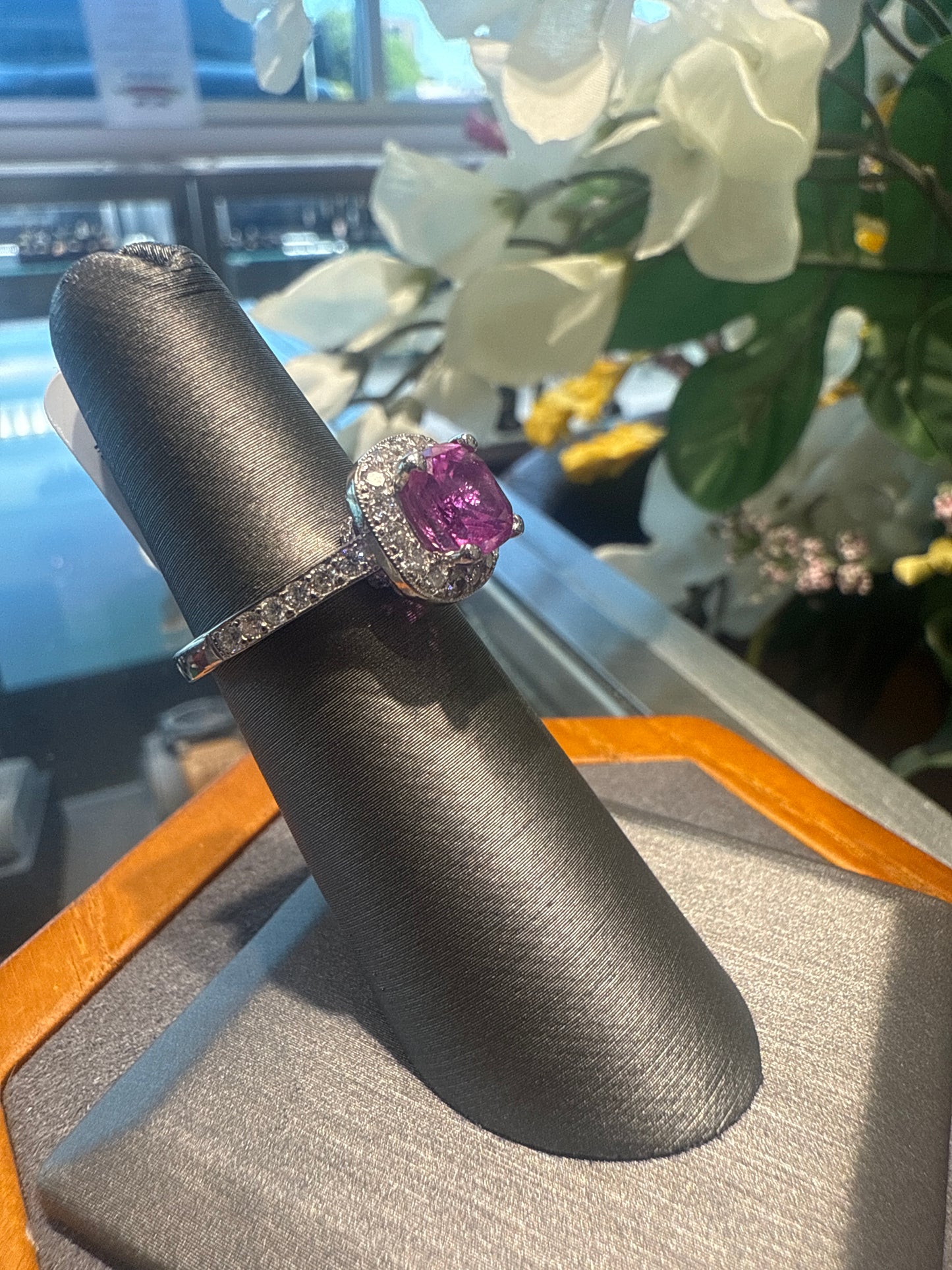 White gold ring
