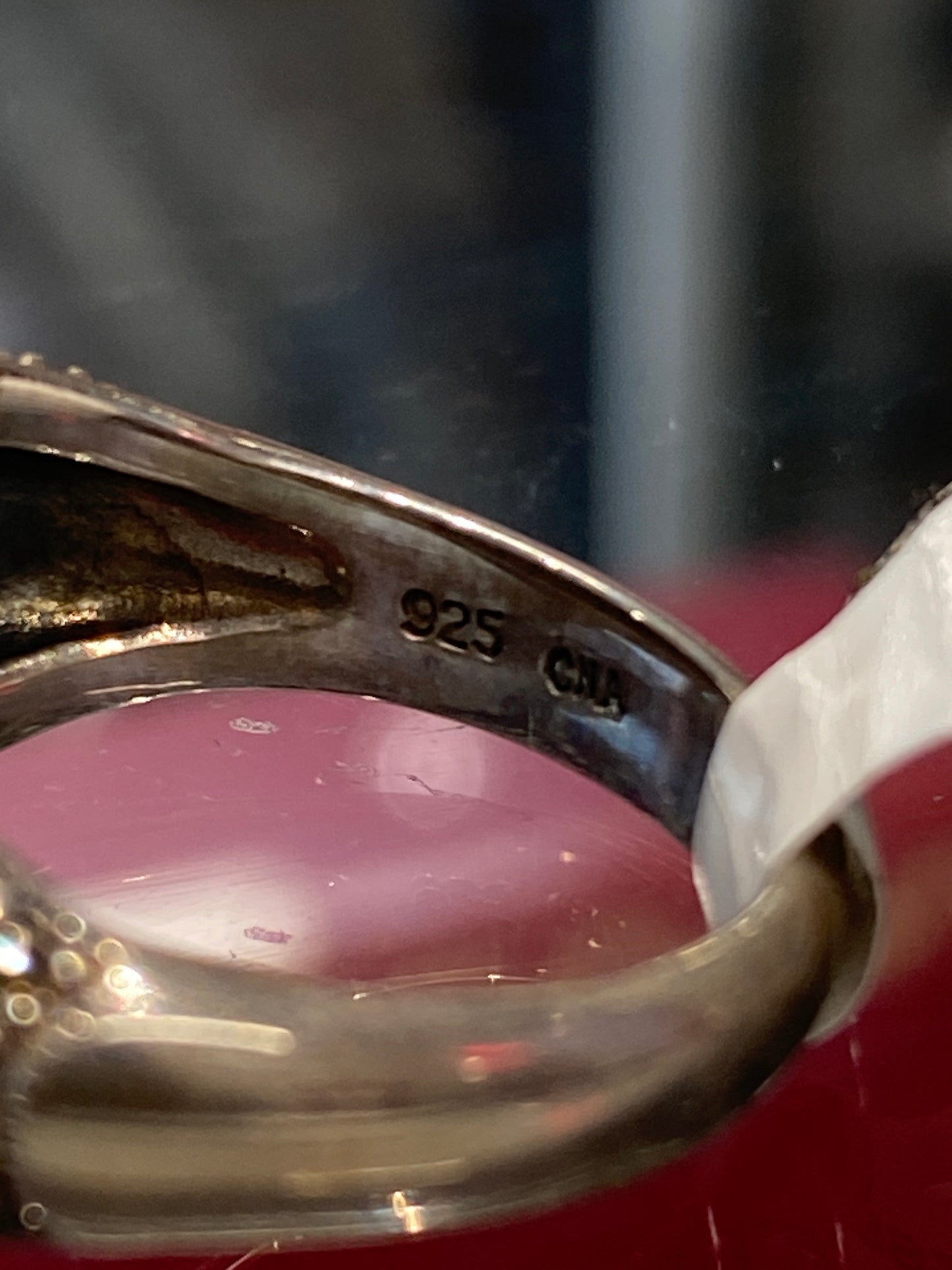 Silver Ring With Colored Stones