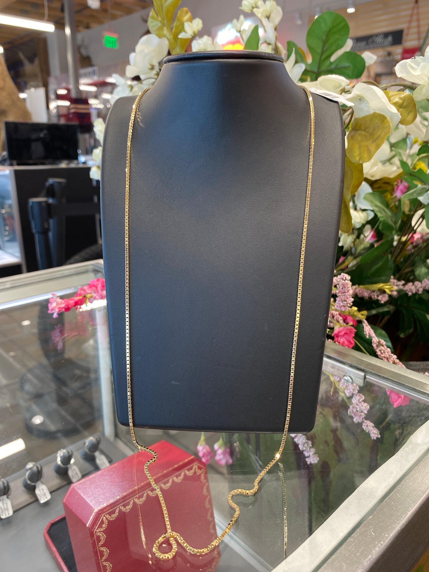14k Yellow Gold Box Chain