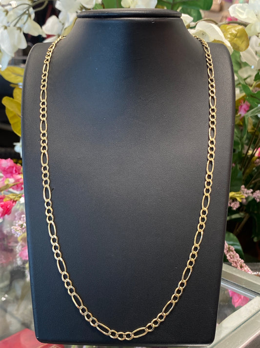 14k Yellow Gold Fígaro Chain