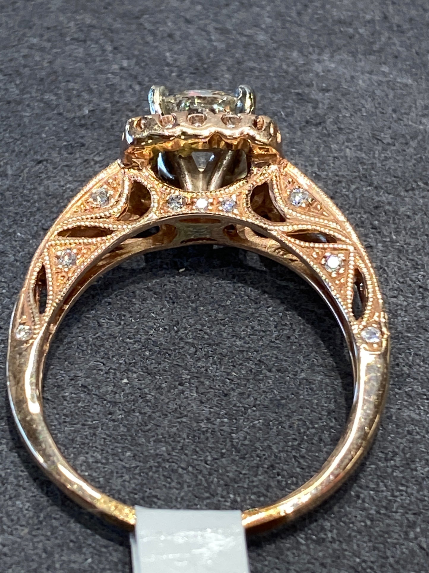 14k Rose Gold Diamond Engagement Ring