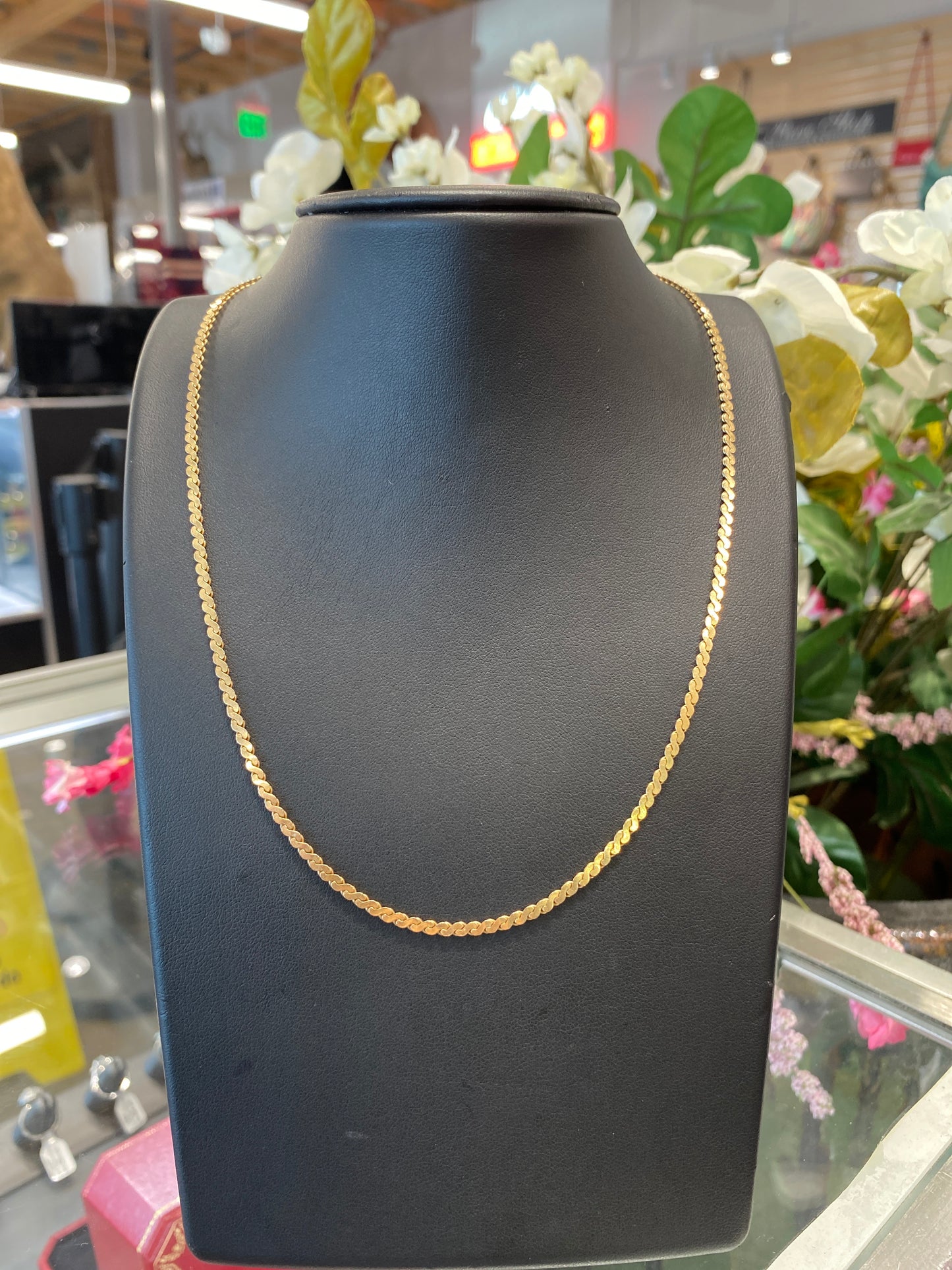 14k Yellow Gold Serpentine Chain