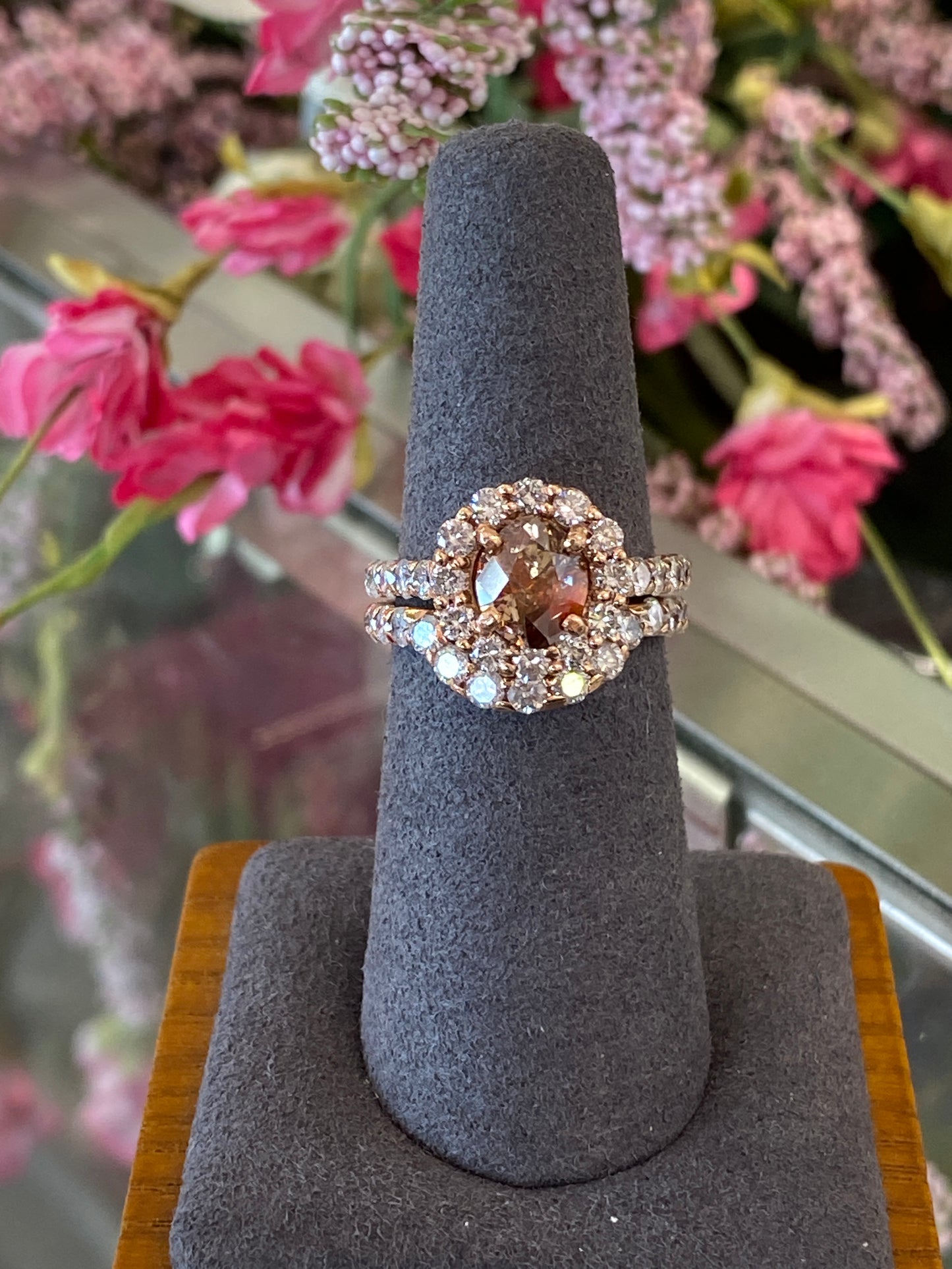 14k Rose Gold Wedding Set
