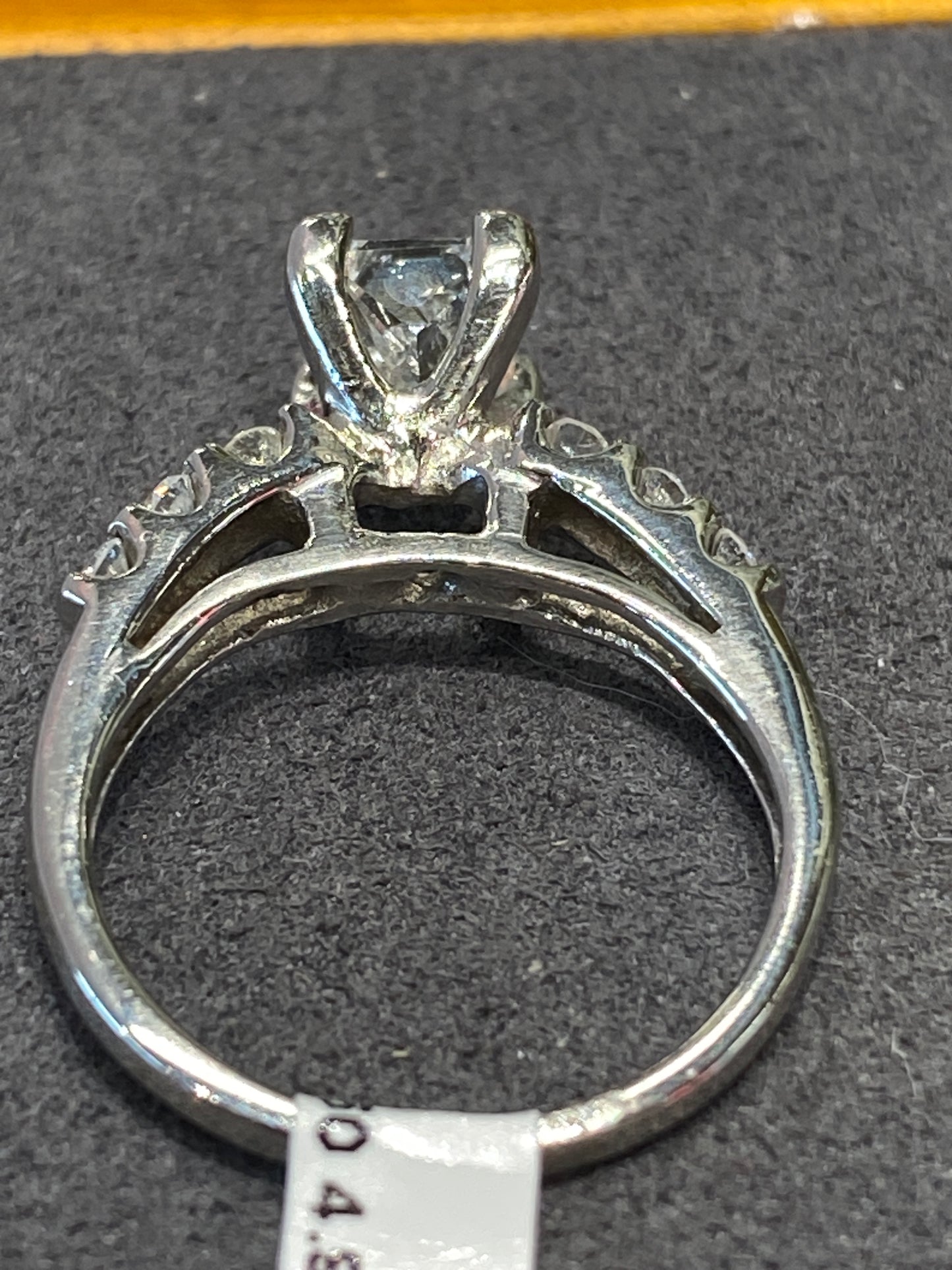 Platinum Princess Cut Engagement Ring