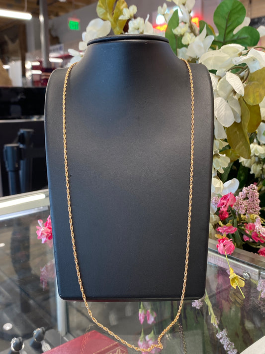 14k Yellow Gold Rope Chain