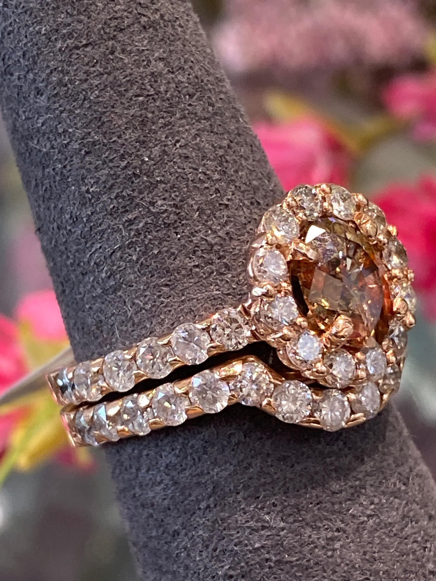 14k Rose Gold Wedding Set