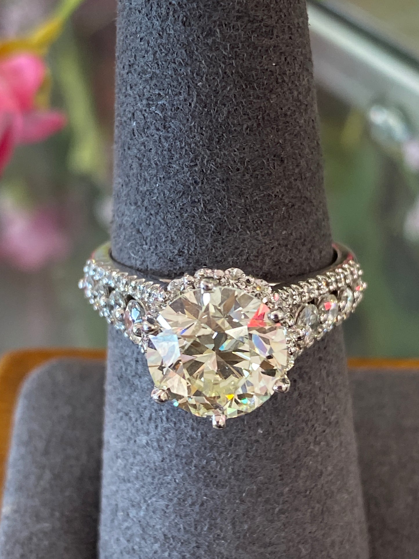 14k White Gold Diamond Engagement Ring