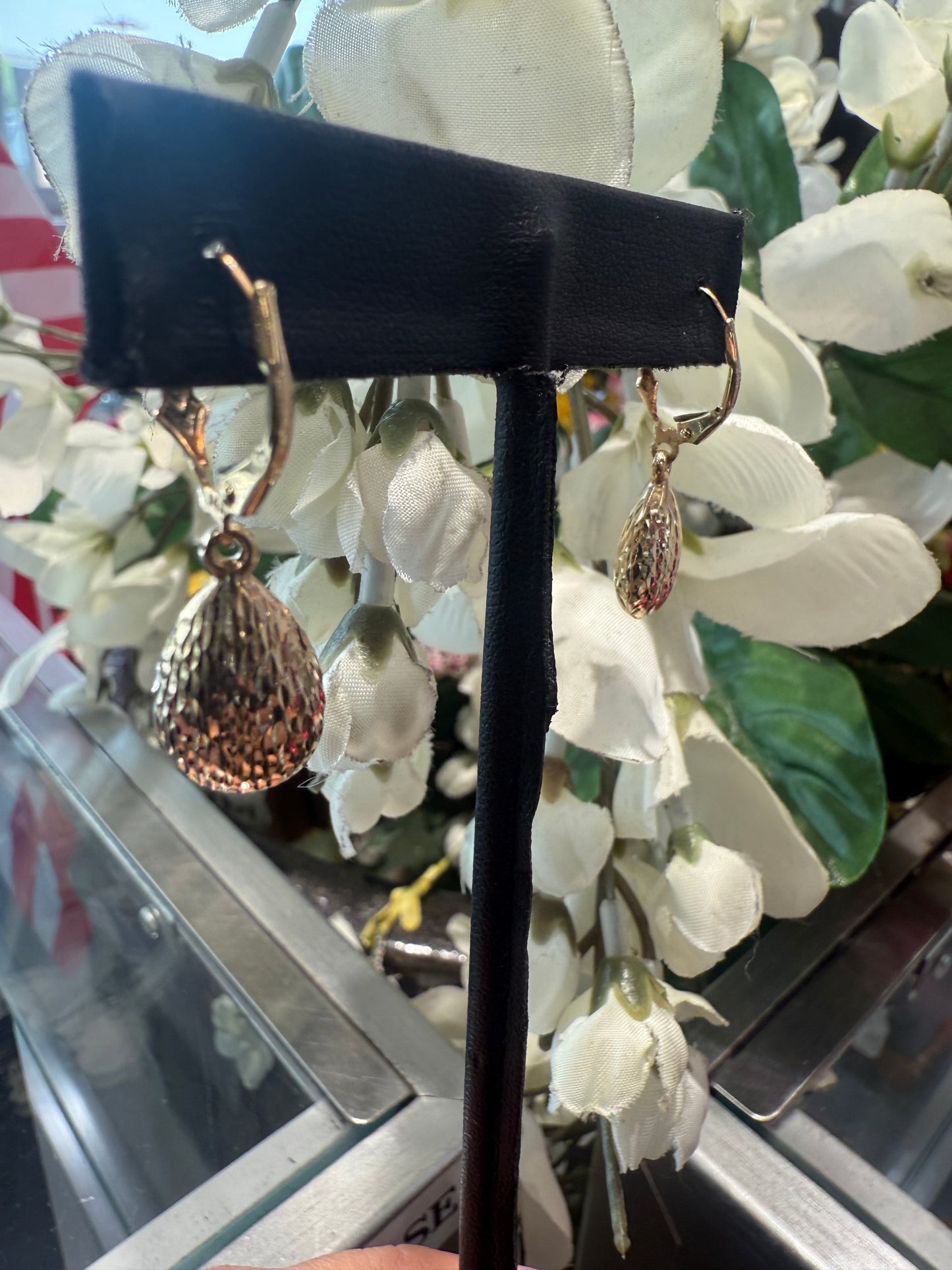 Gold earrings
