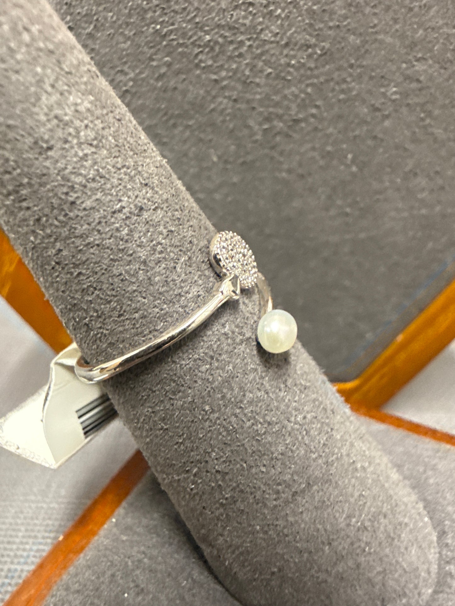 Silver cuff ring