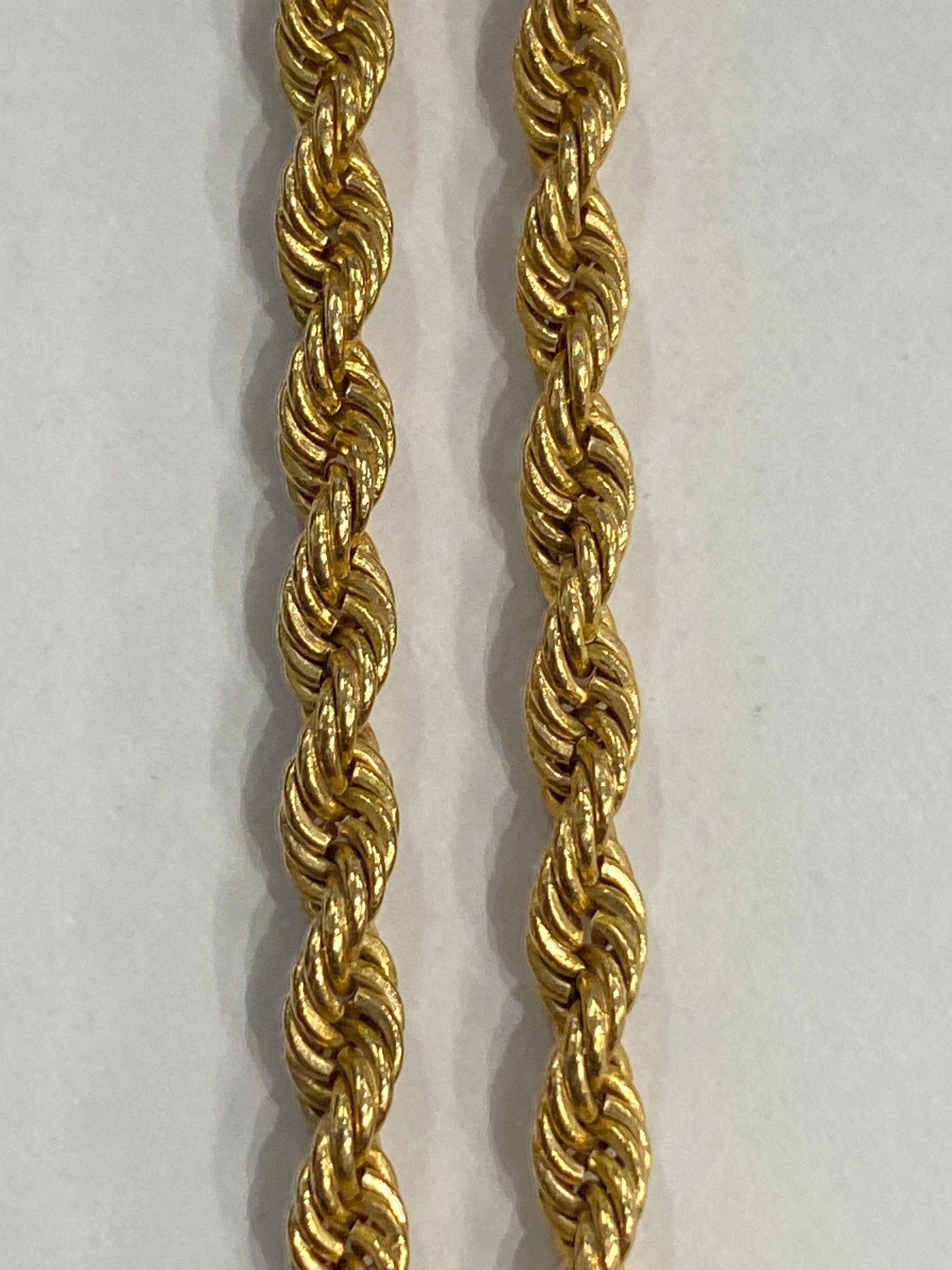 14k Yellow Gold Rope Chain