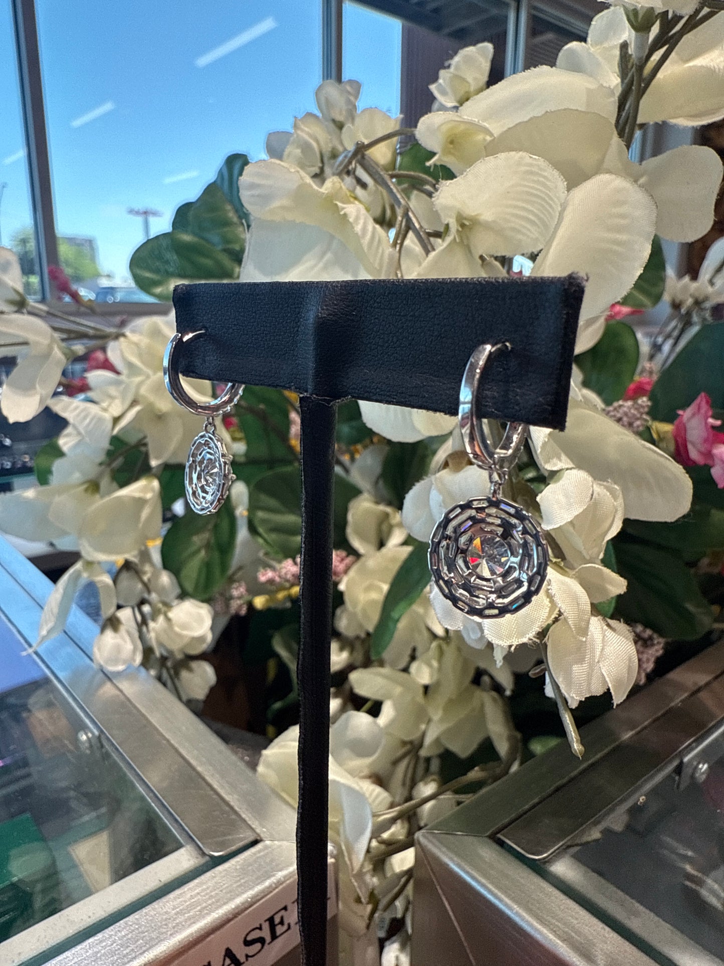 Silver earrings
