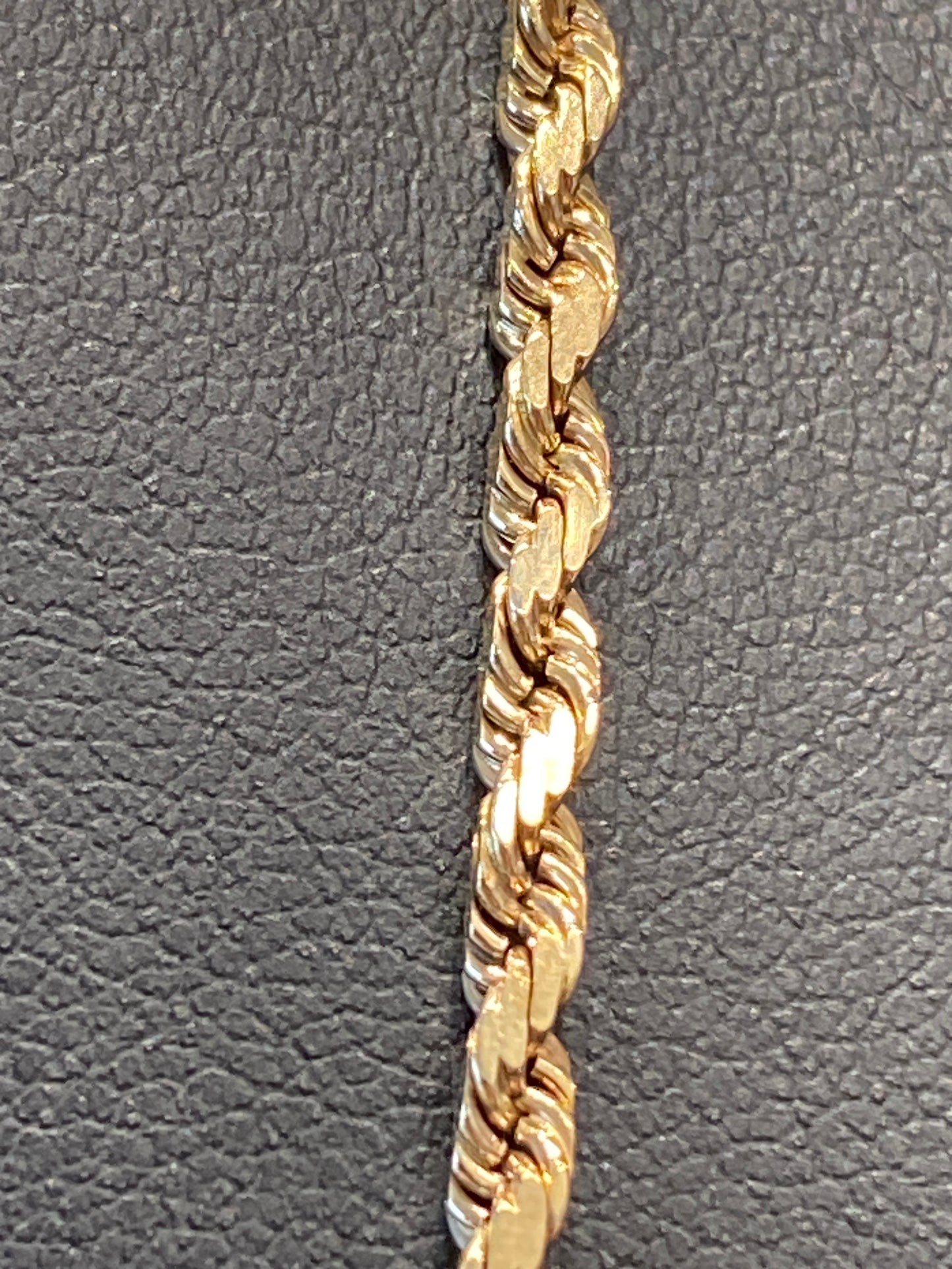 9k Yellow Gold Rope Chain