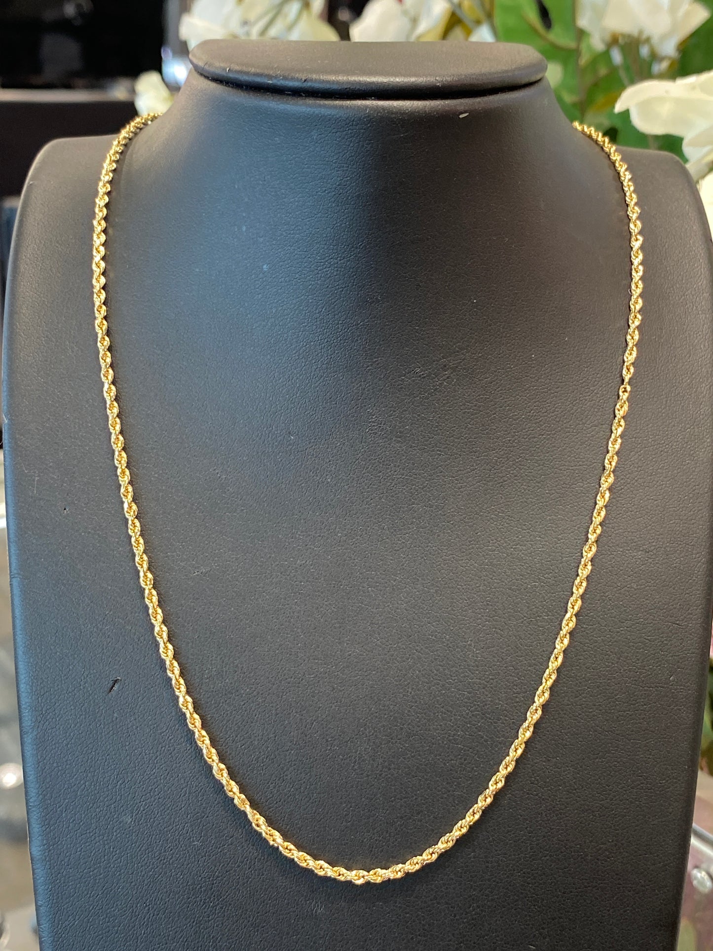 14k Yellow Gold Rope Chain