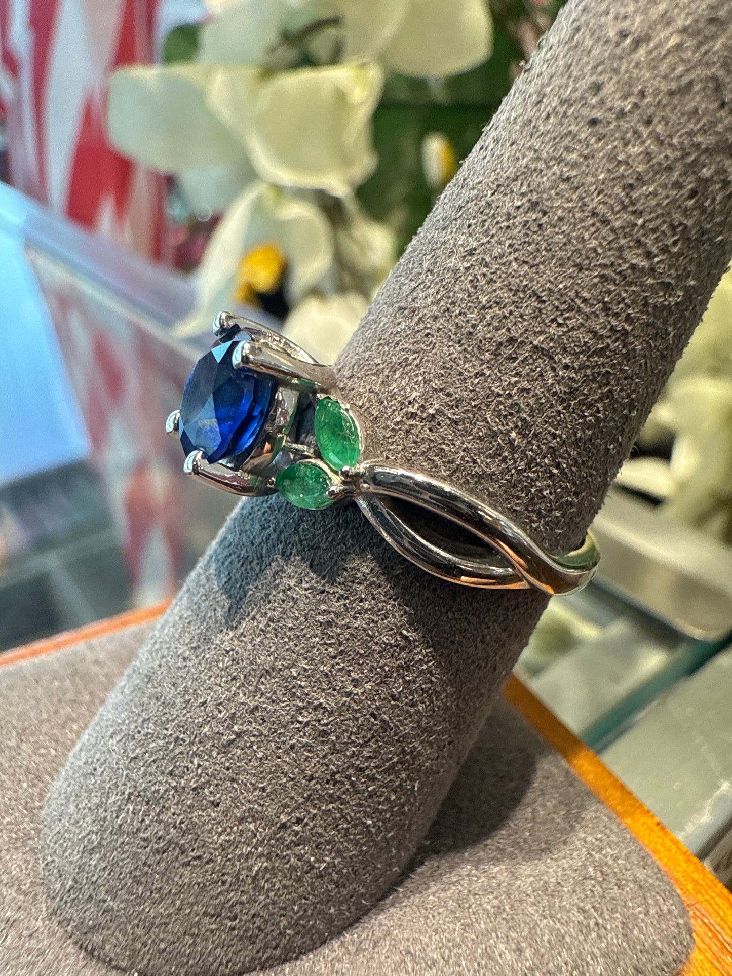 White gold ring