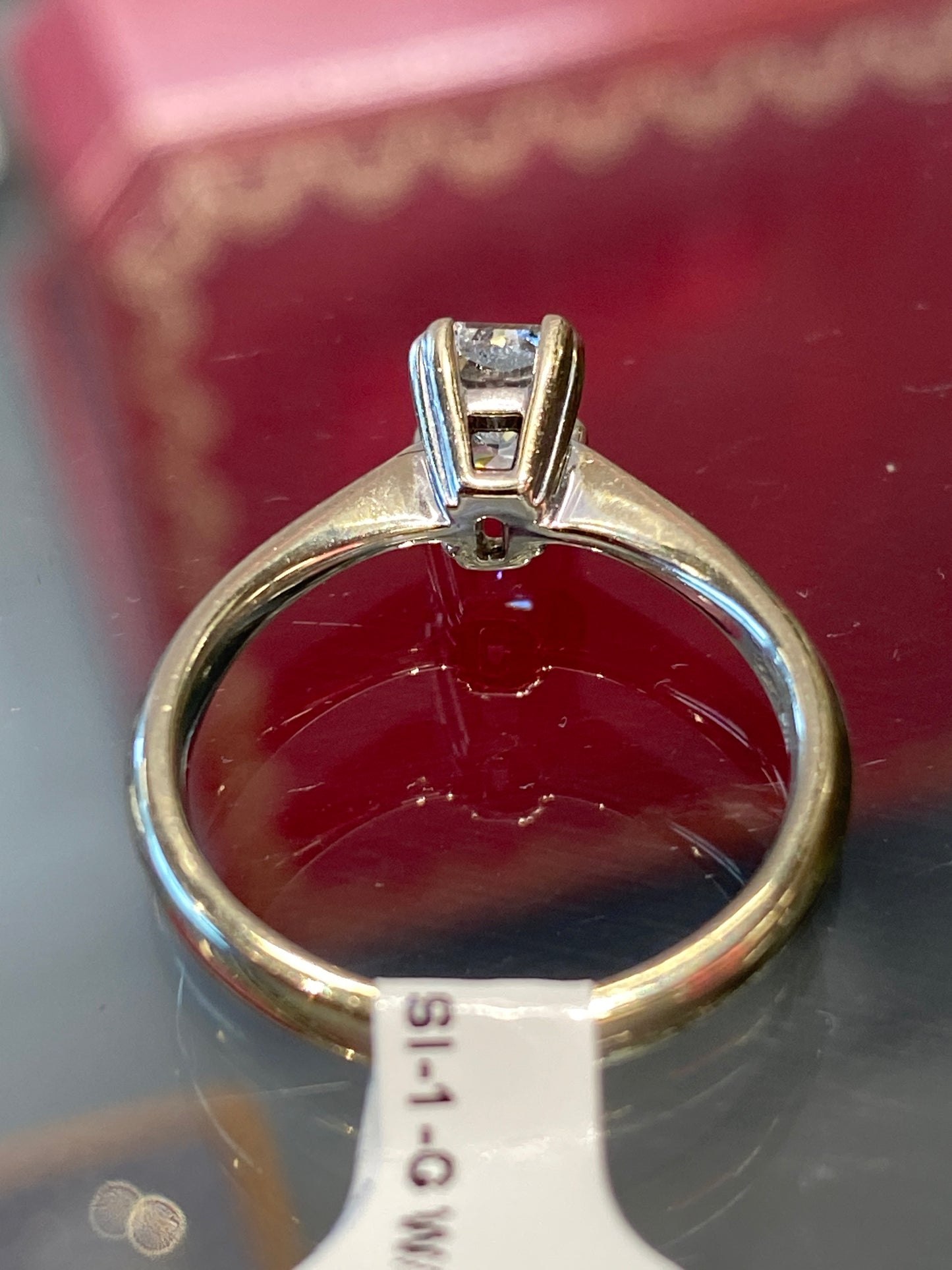 14k White Gold Engagement Ring
