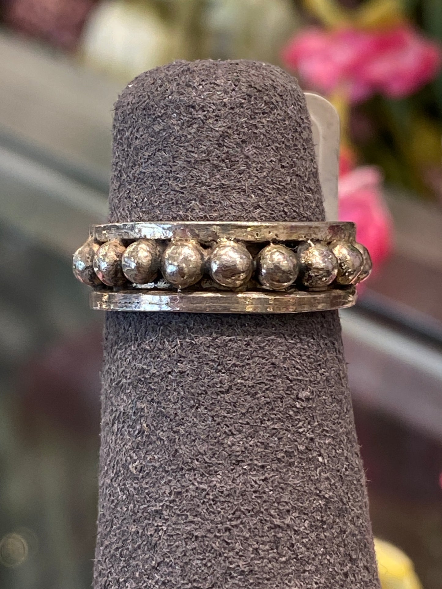 Silver Ring With Design