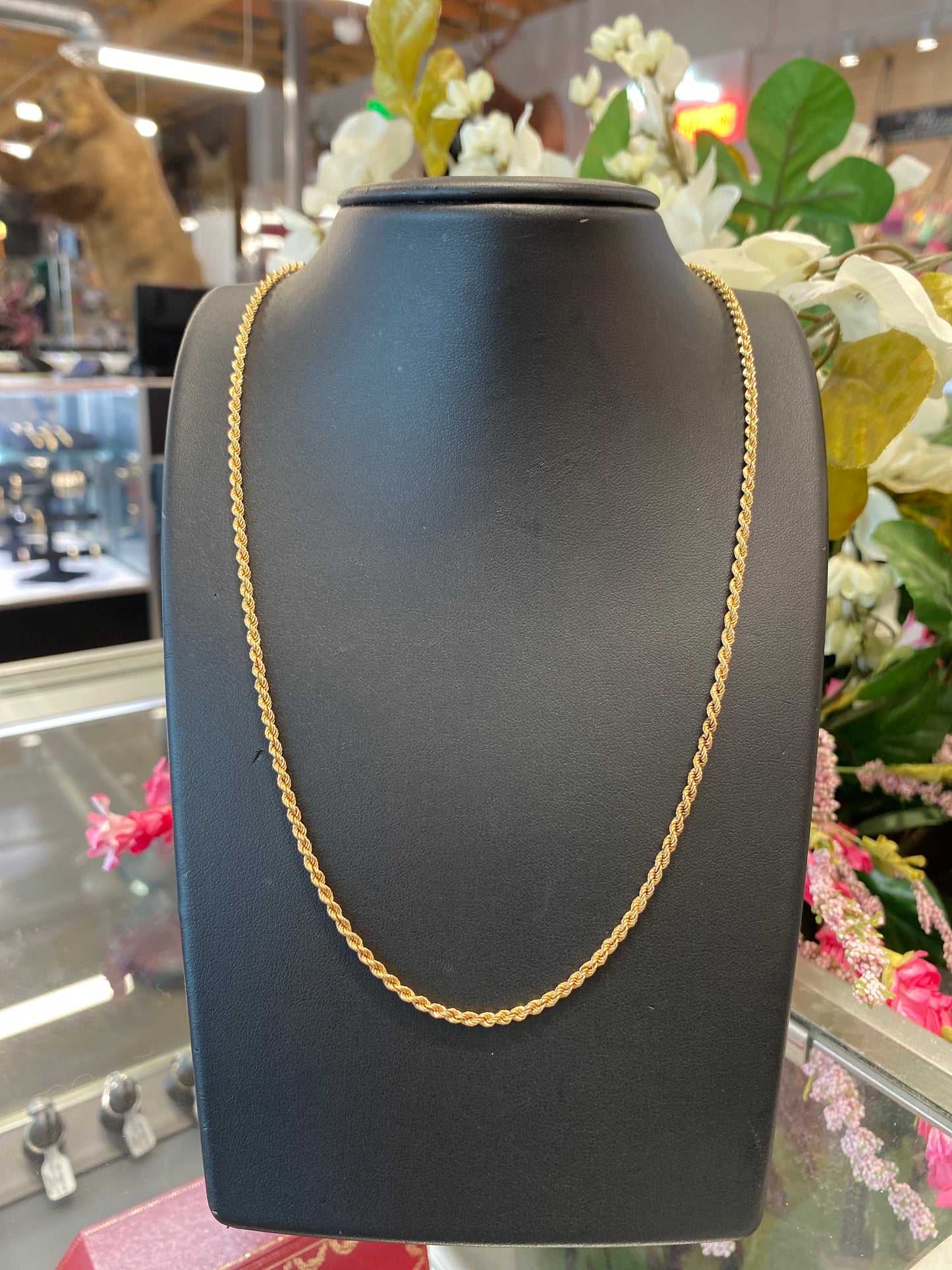 14k Yellow Gold Rope Chain
