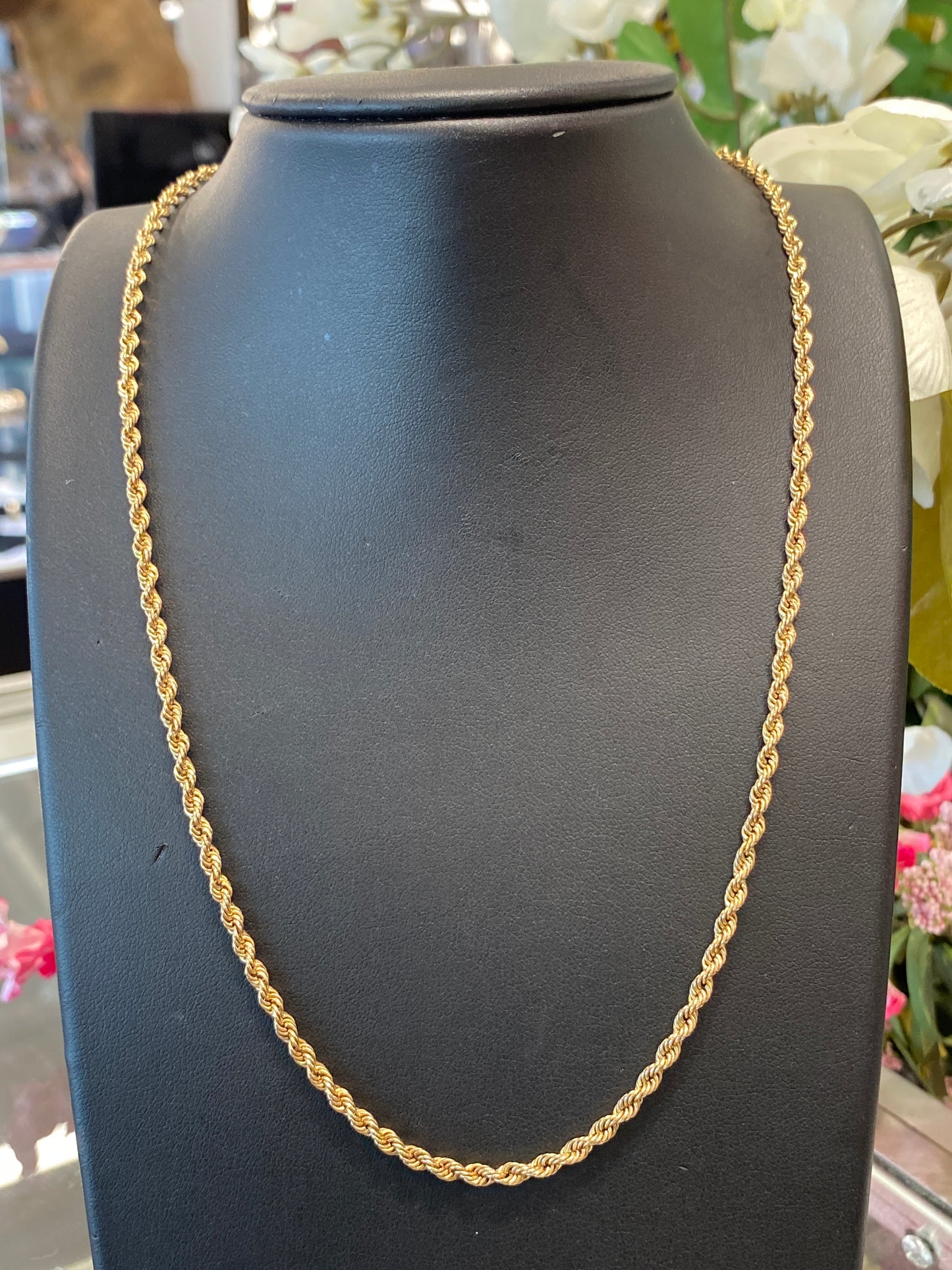 14k Yellow Gold Rope Chain