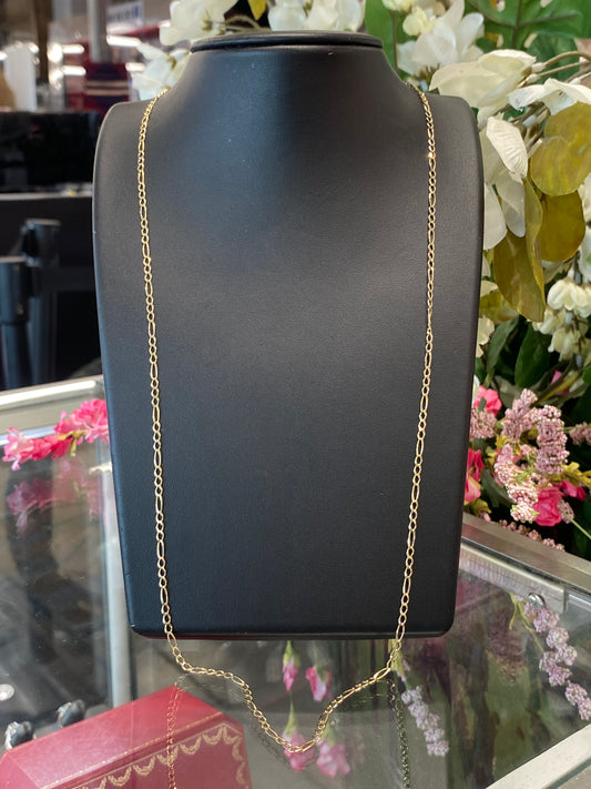 14k Yellow Gold Fígaro Chain
