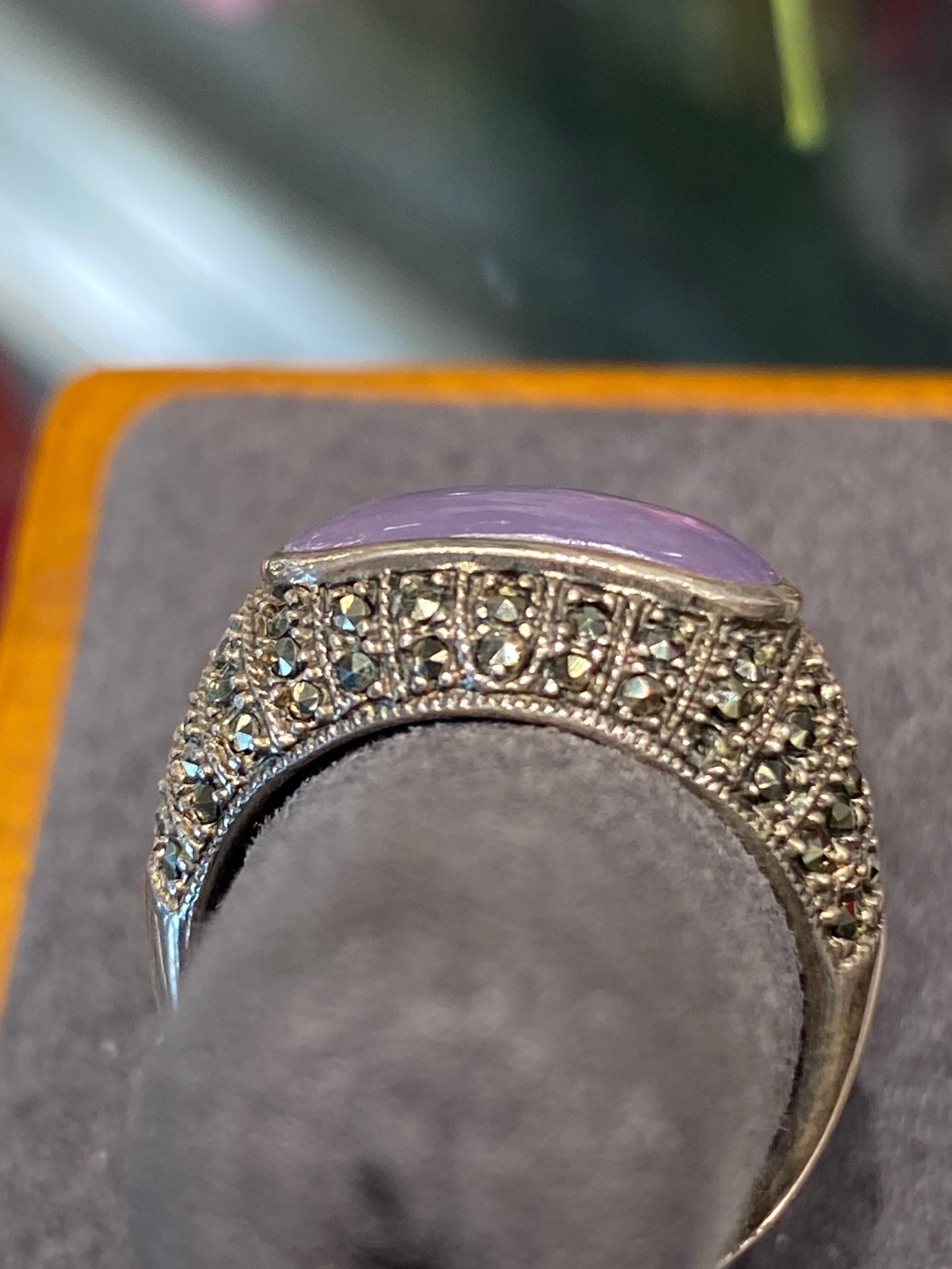 Silver Ring With Colored Stones