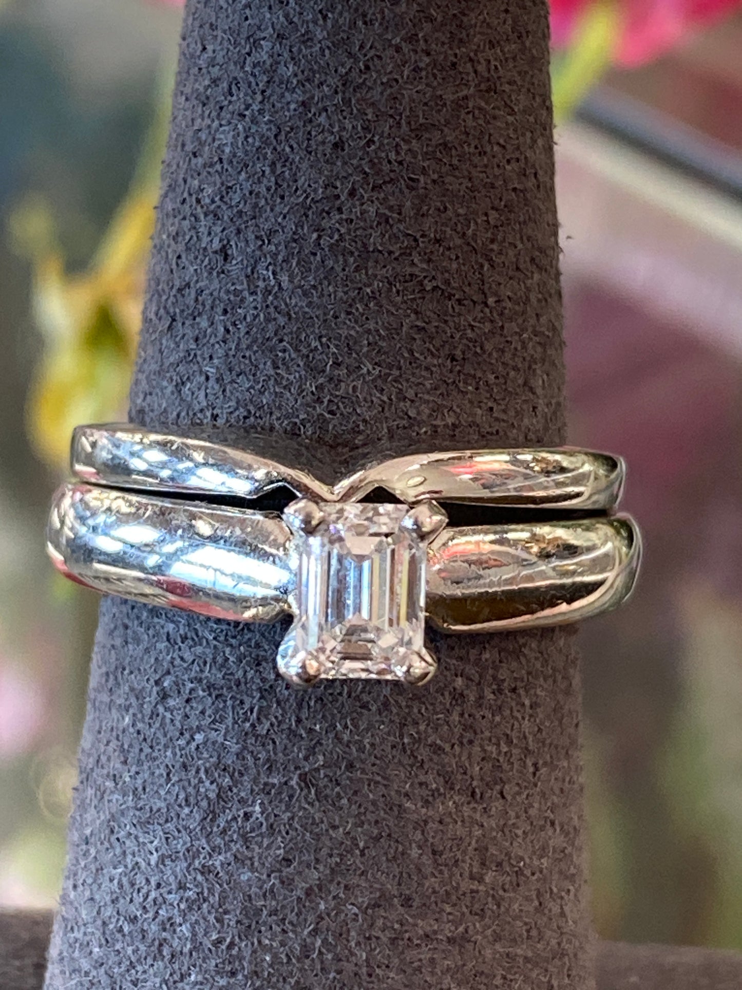 Platinum Diamond Wedding Set