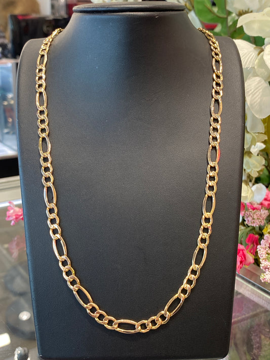 10k Yellow Gold Fígaro Chain