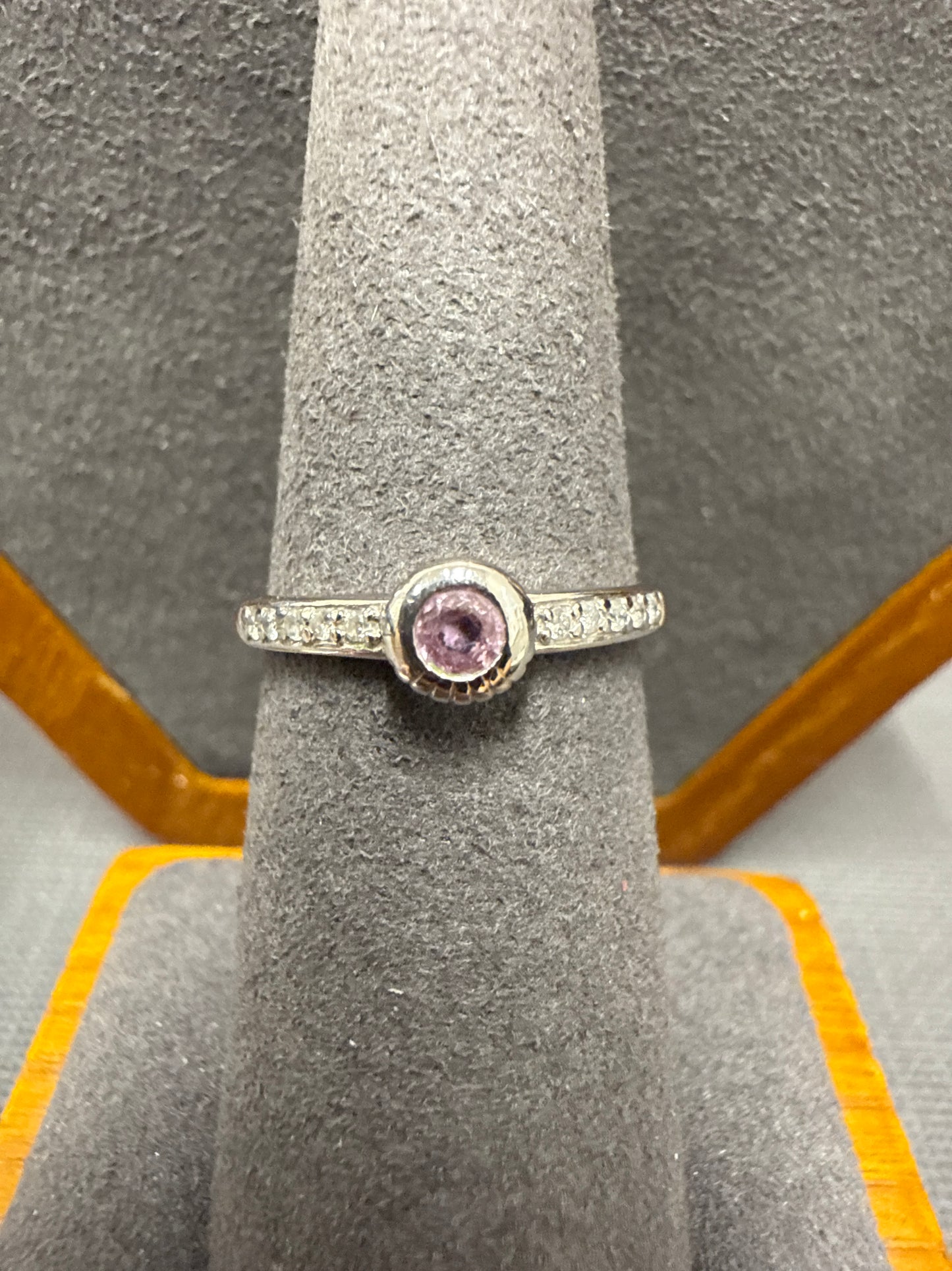 White gold ring