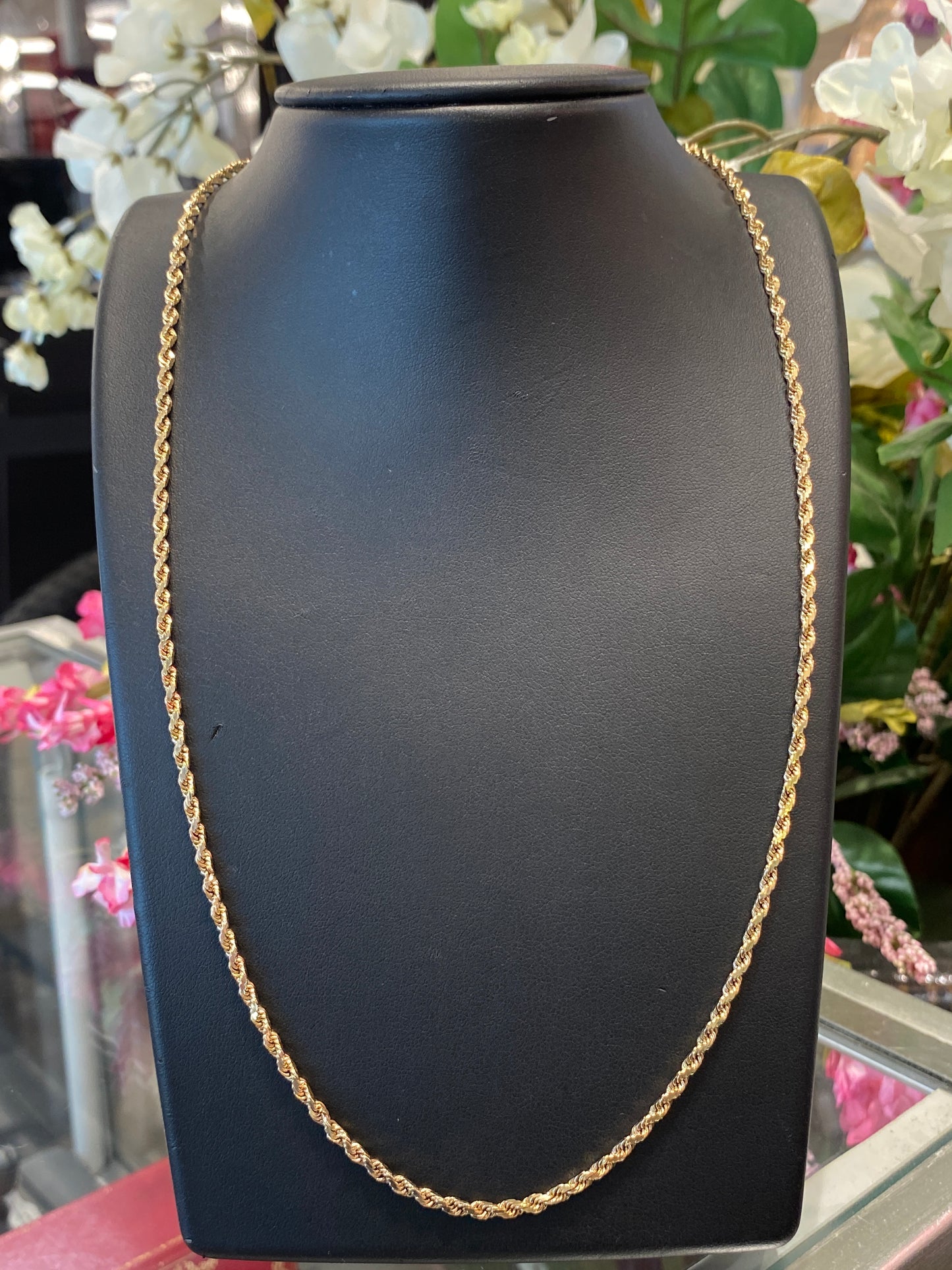 9k Yellow Gold Rope Chain