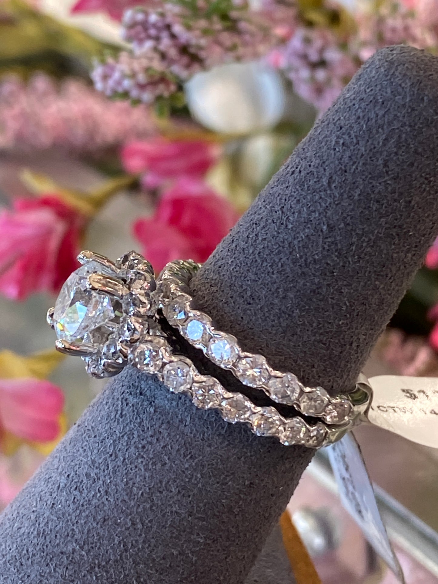 14k White Gold Diamond Wedding Set