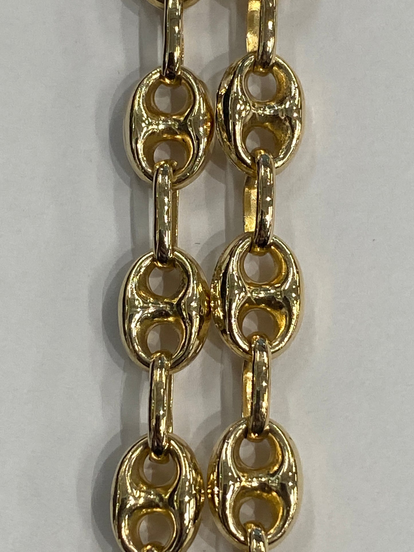 10k Yellow Gold Gucci Puff Style Chain