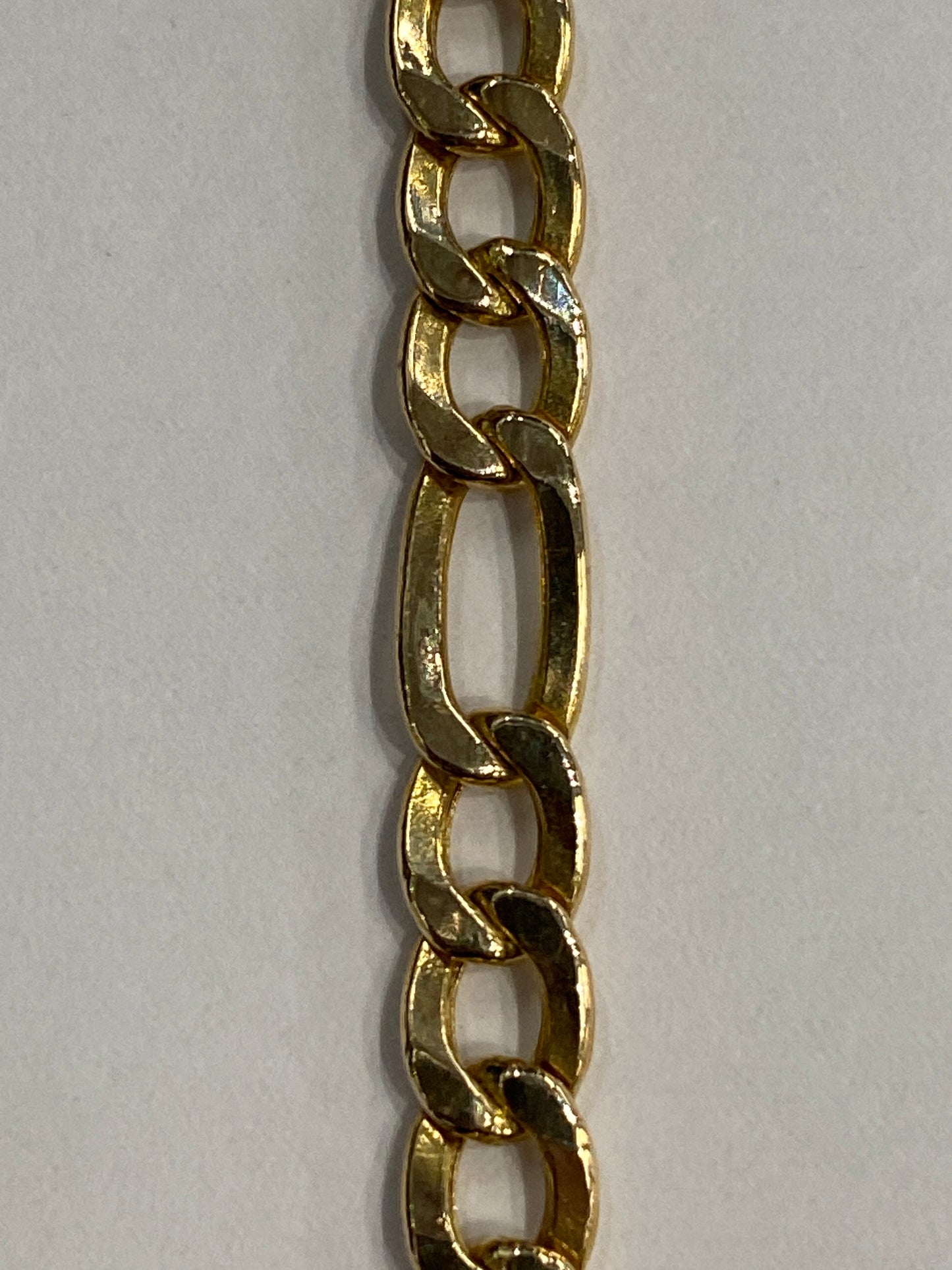 14k Yellow Gold Fígaro Chain Exteder