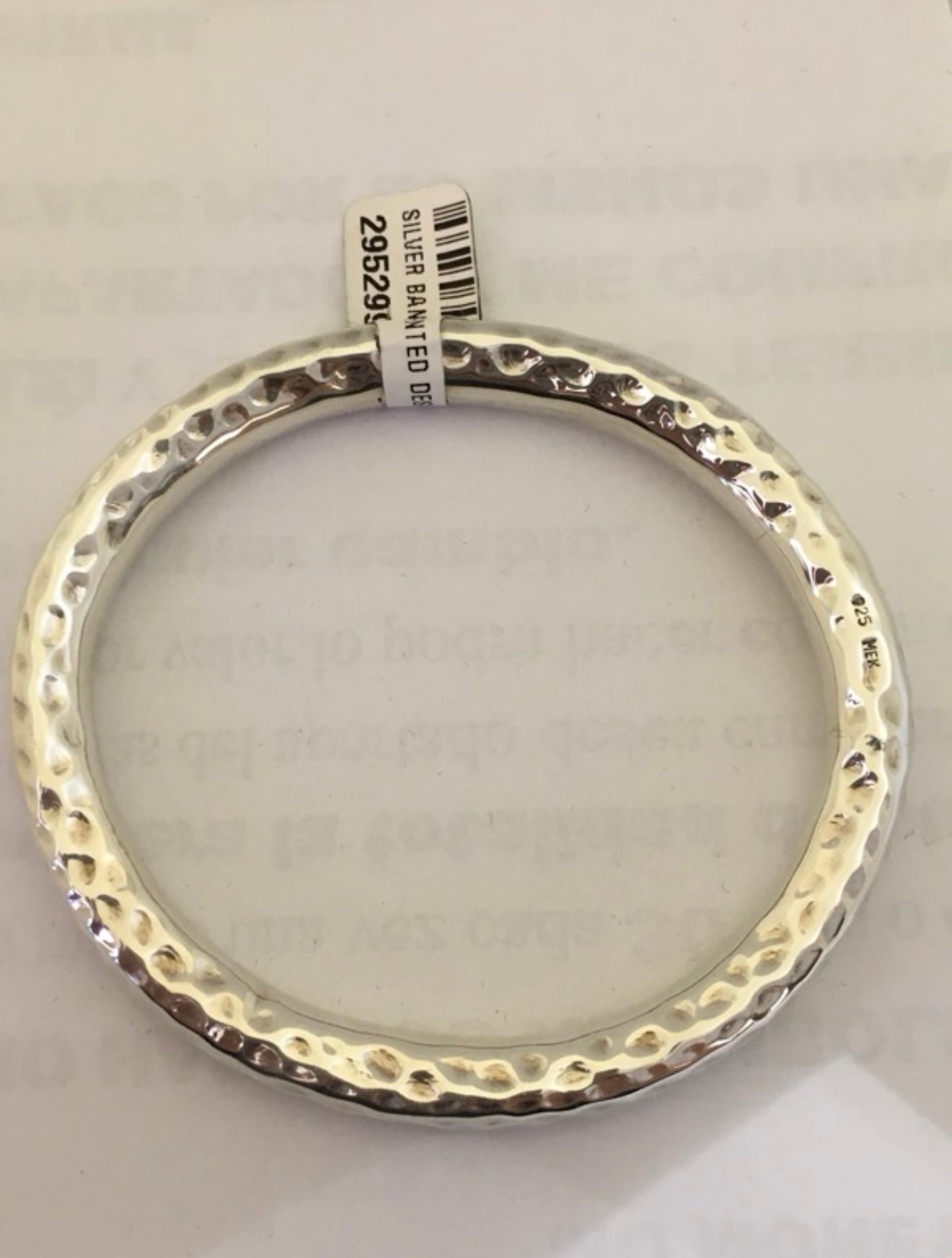 Silver bracelet