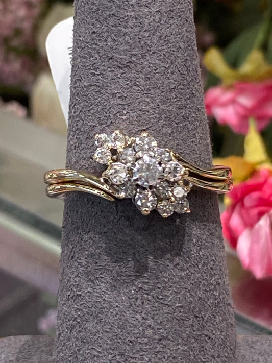 14k Yellow Gold Diamond Ring