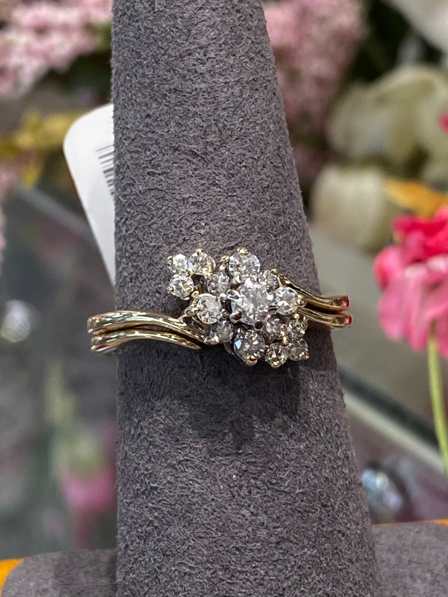 14k Yellow Gold Diamond Ring