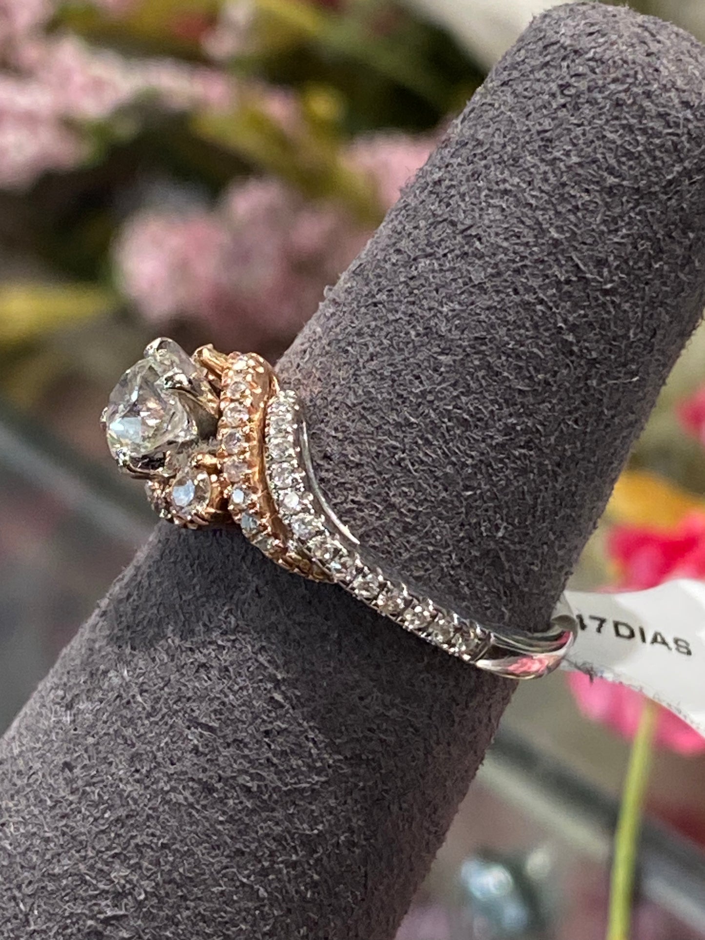 14k Two Tone Diamond Ring