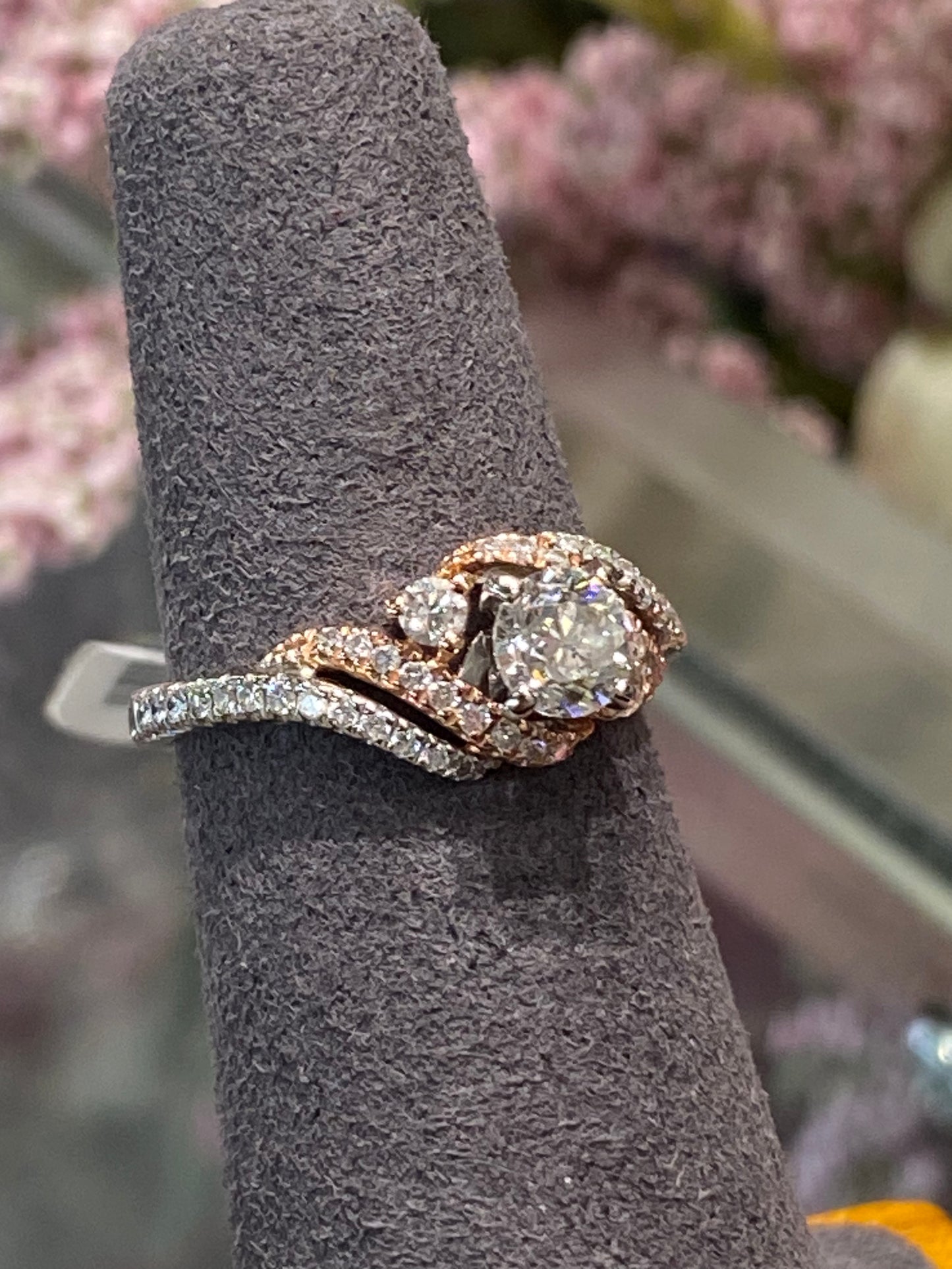14k Two Tone Diamond Ring