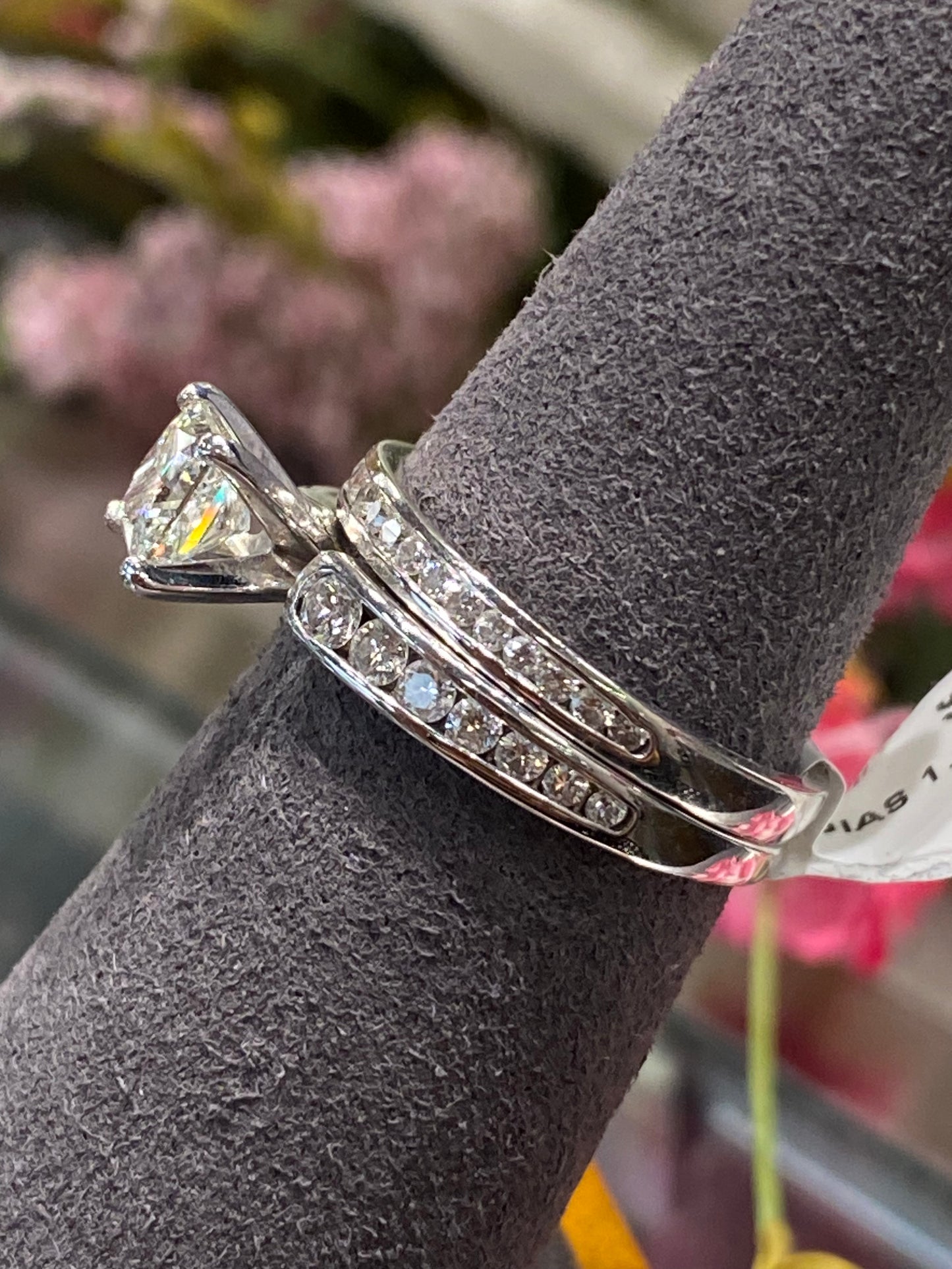 14k White Gold Diamond Wedding Set