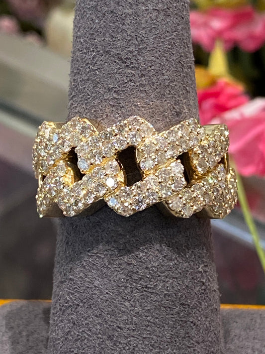 14k Yellow Gold Diamond Ring