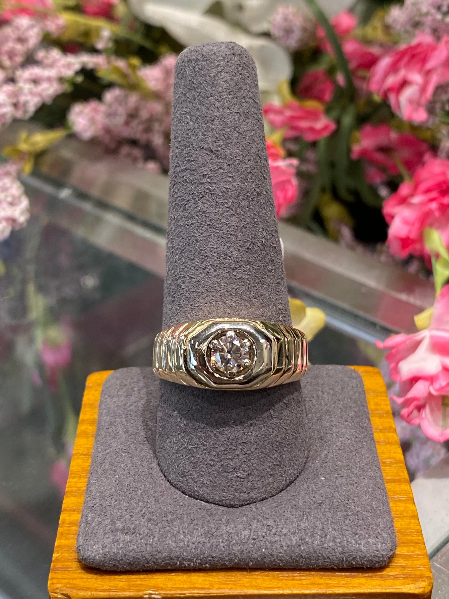 14k Yellow Gold Diamond Ring