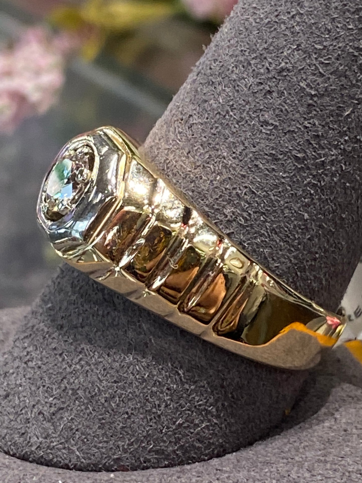 14k Yellow Gold Diamond Ring