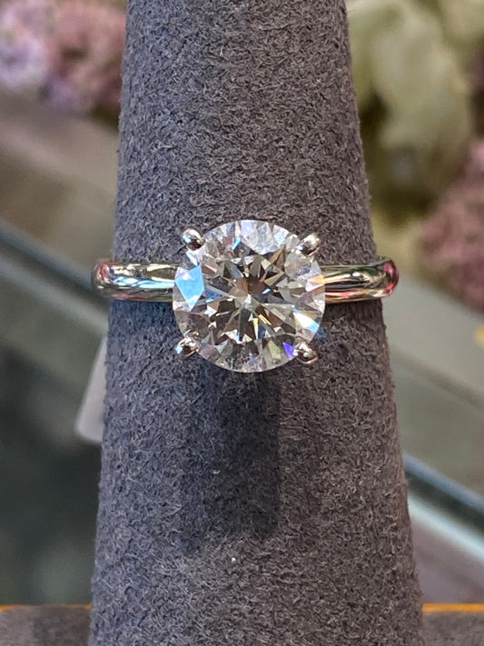 14k White Gold Lab Diamond Engagement Ring