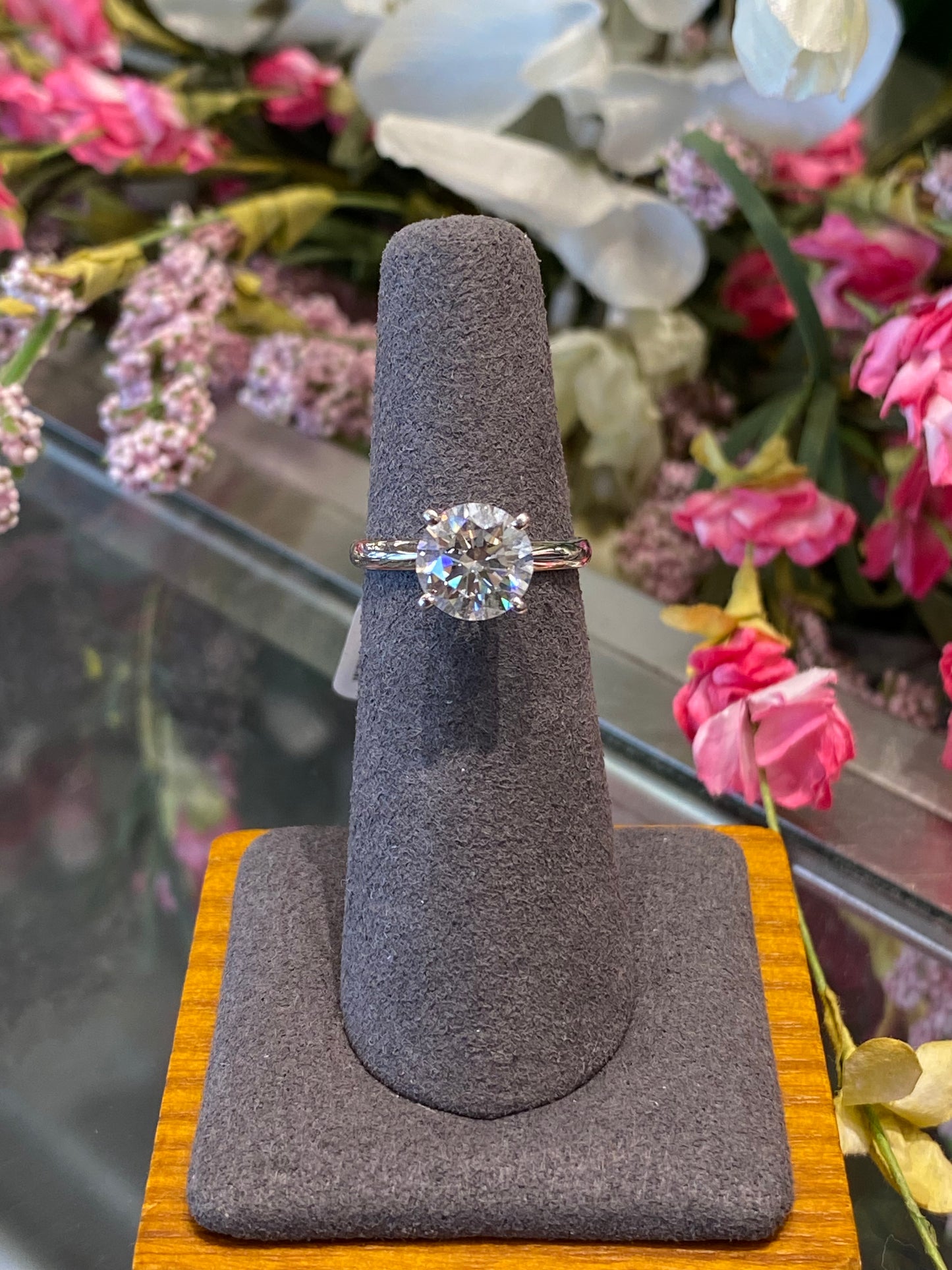 14k White Gold Lab Diamond Engagement Ring